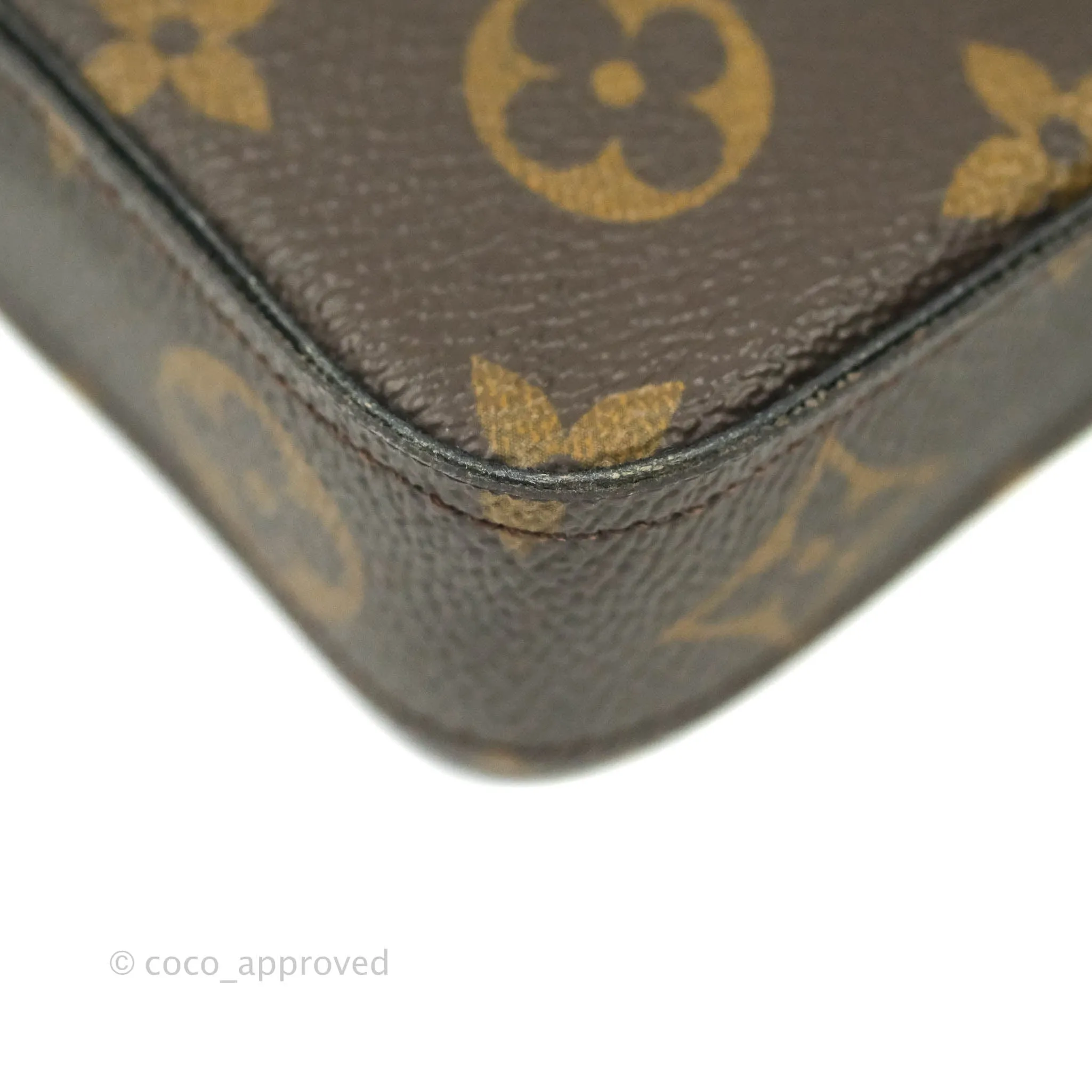 Louis Vuitton Monogram Canvas Pochette Flicie Bag Fuchsia Pink