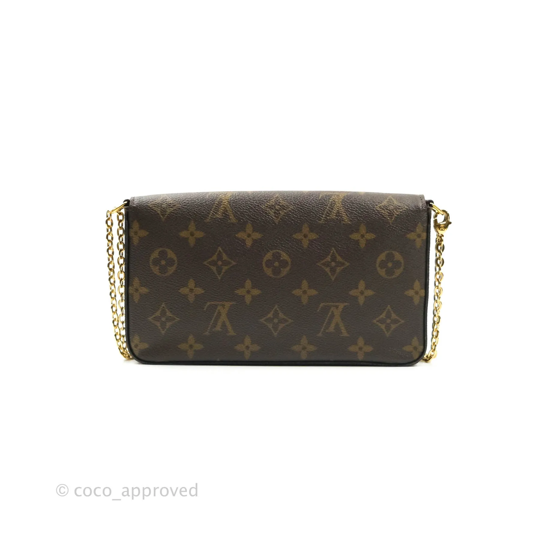 Louis Vuitton Monogram Canvas Pochette Flicie Bag Fuchsia Pink