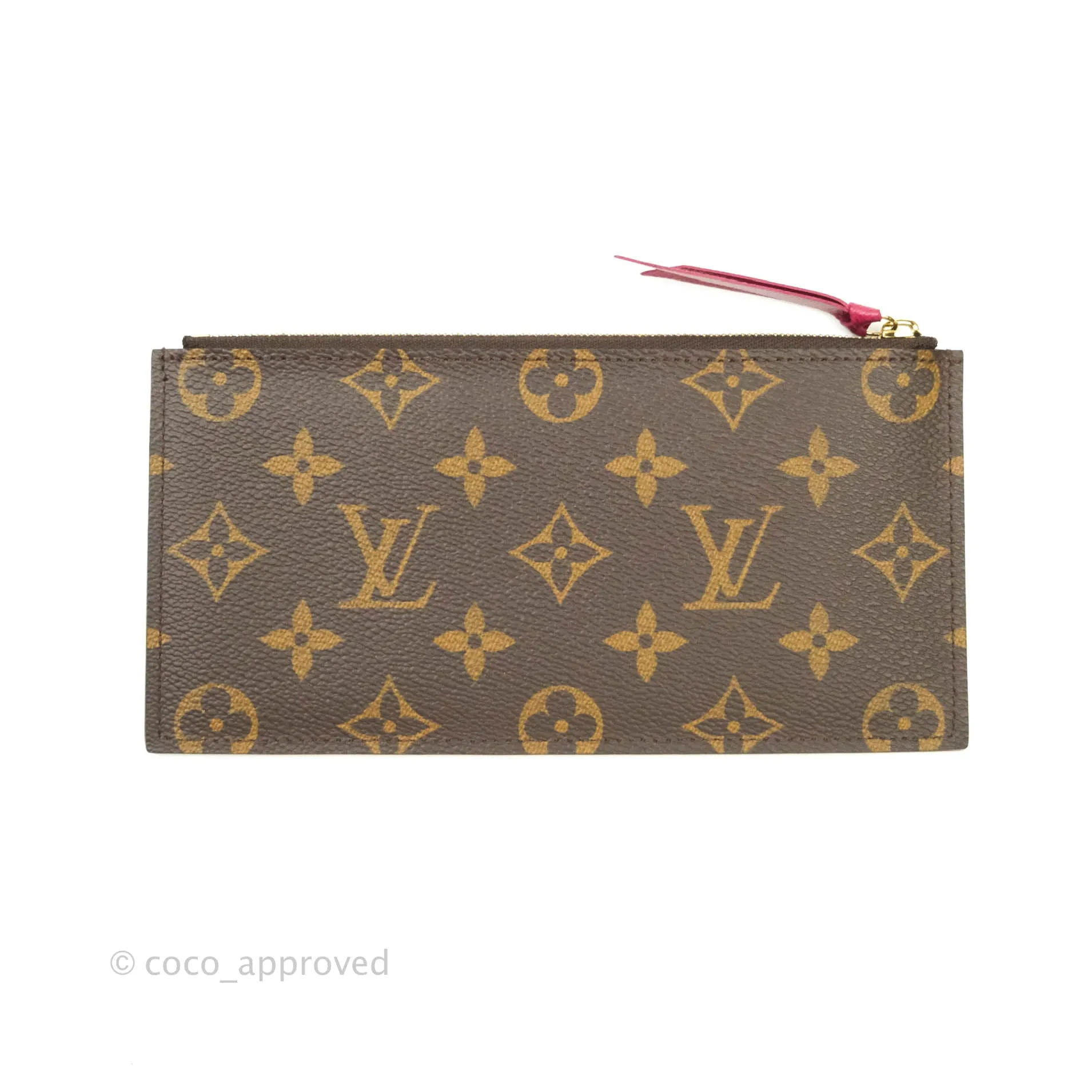 Louis Vuitton Monogram Canvas Pochette Flicie Bag Fuchsia Pink