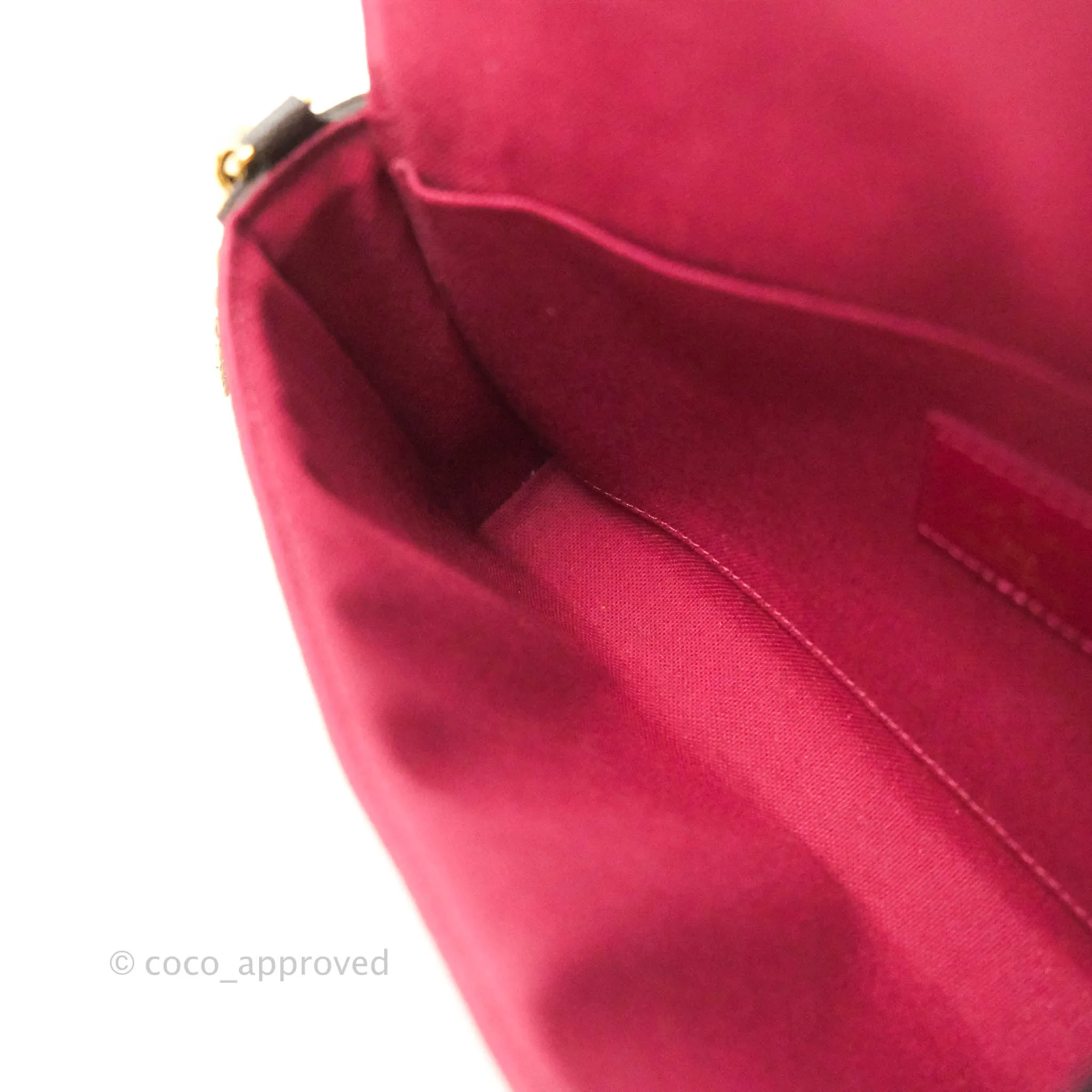 Louis Vuitton Monogram Canvas Pochette Flicie Bag Fuchsia Pink