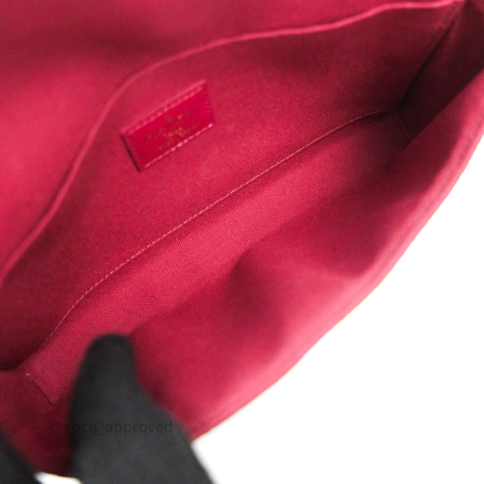 Louis Vuitton Monogram Canvas Pochette Flicie Bag Fuchsia Pink