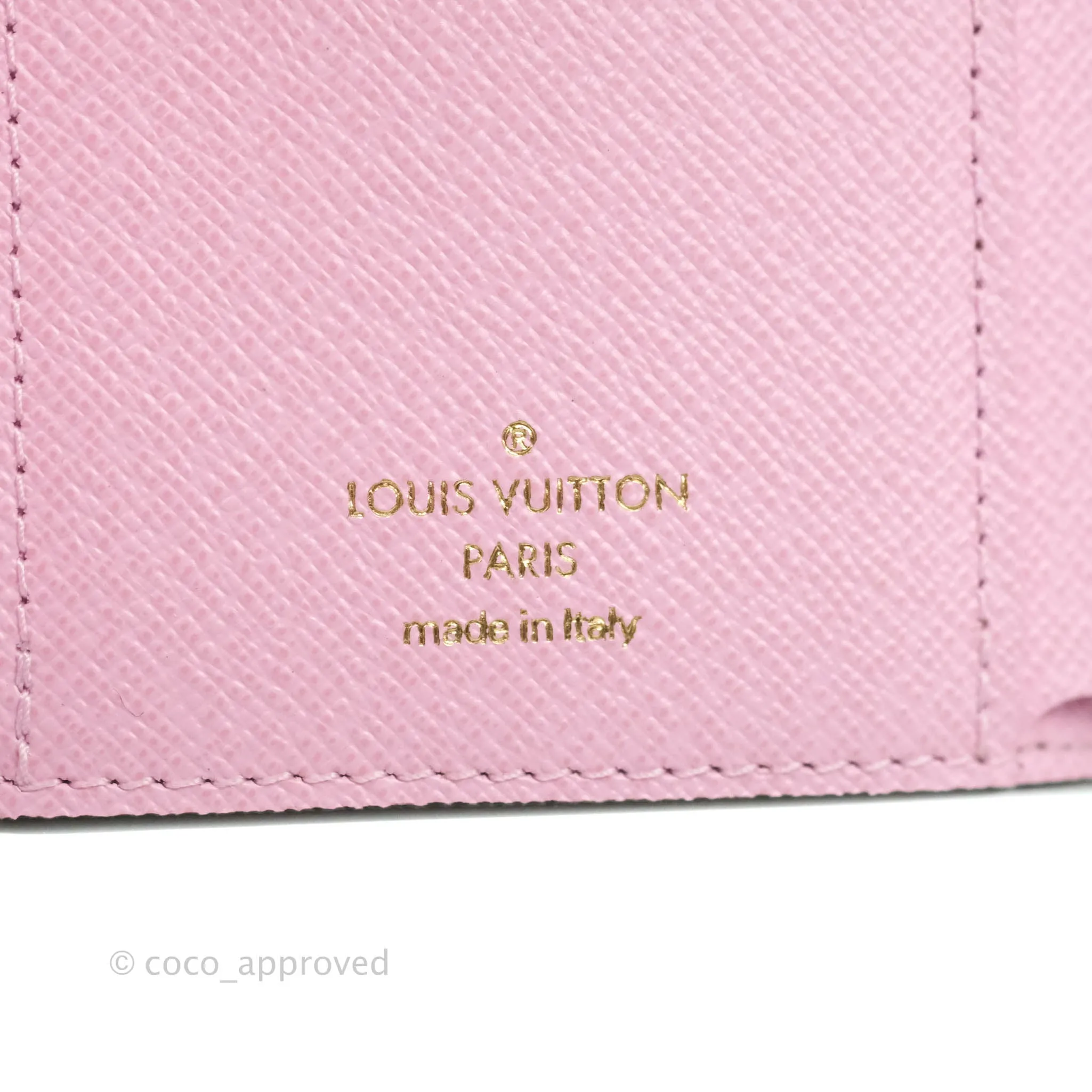 Louis Vuitton Monogram Christmas Animation Japanese Garden Victorine Wallet Wisteria Pink
