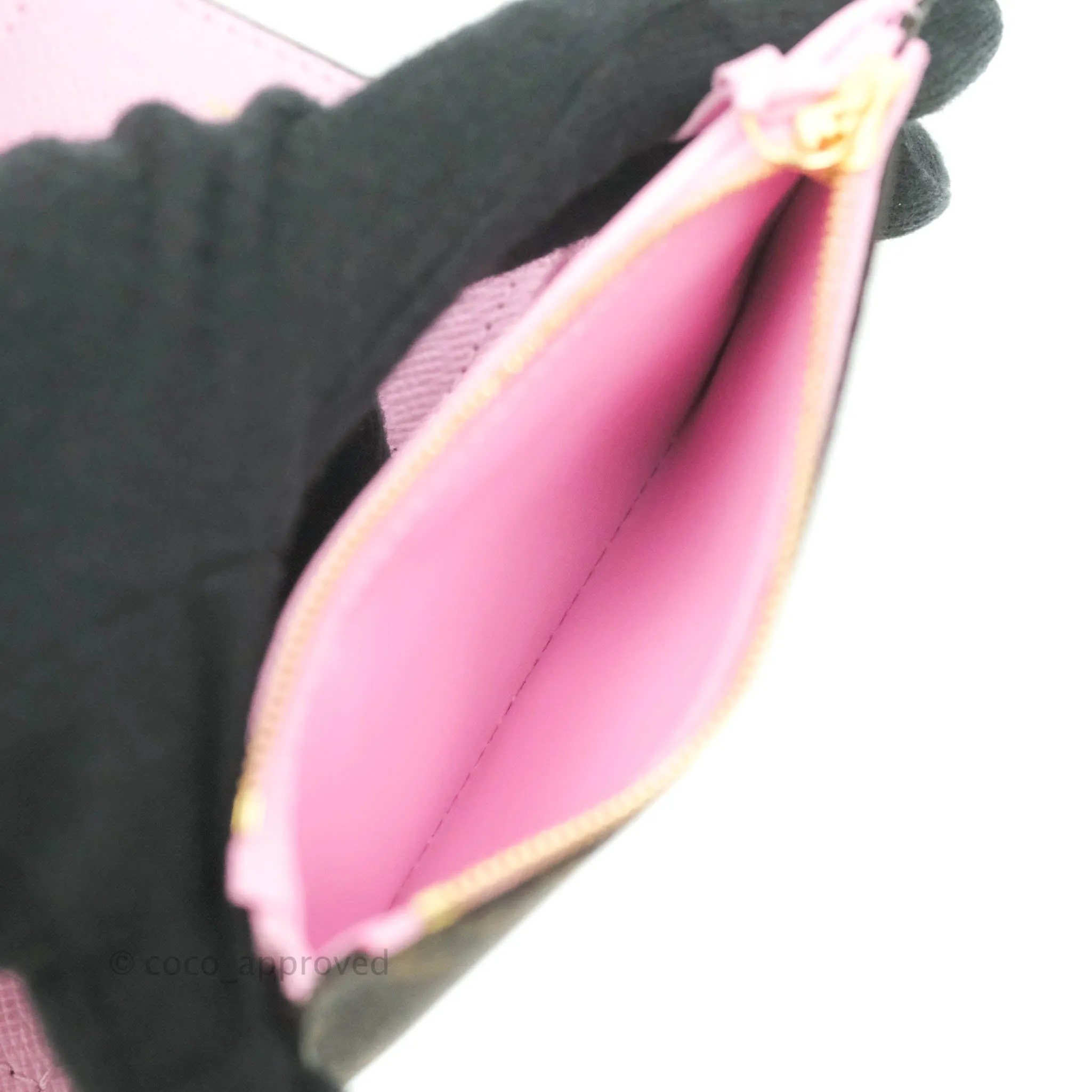 Louis Vuitton Monogram Christmas Animation Japanese Garden Victorine Wallet Wisteria Pink