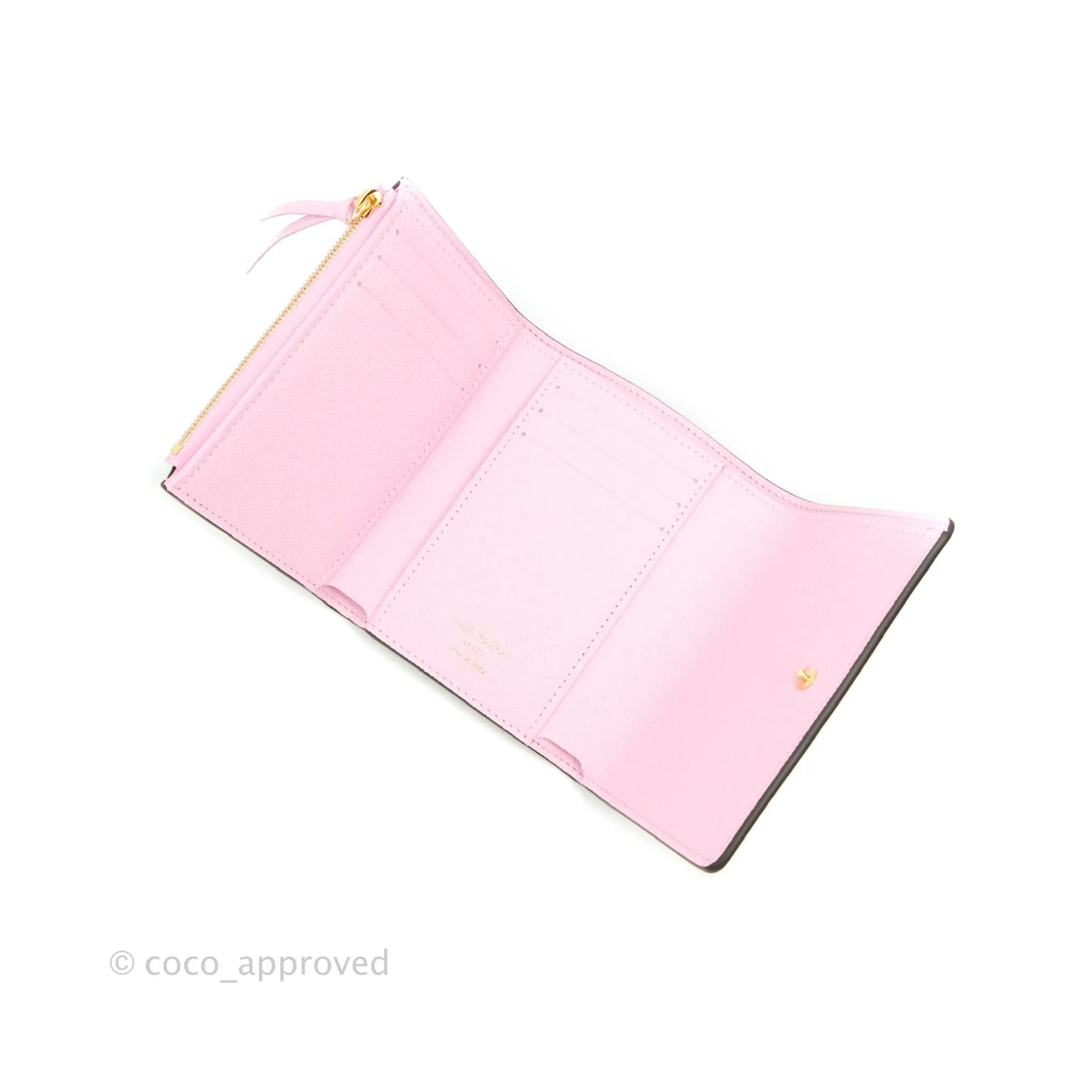 Louis Vuitton Monogram Christmas Animation Japanese Garden Victorine Wallet Wisteria Pink