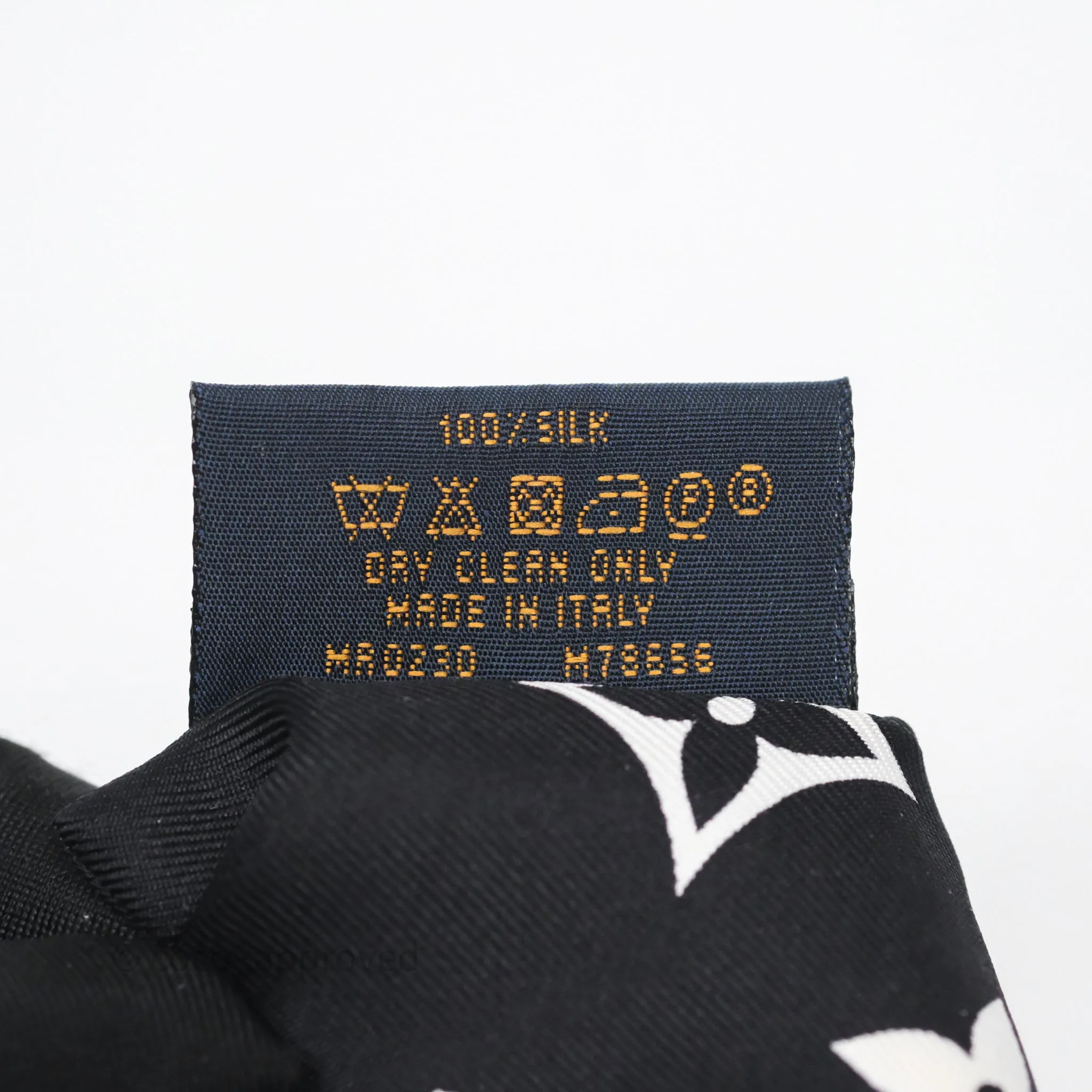 Louis Vuitton Monogram Confidential Bandeau Silk Black