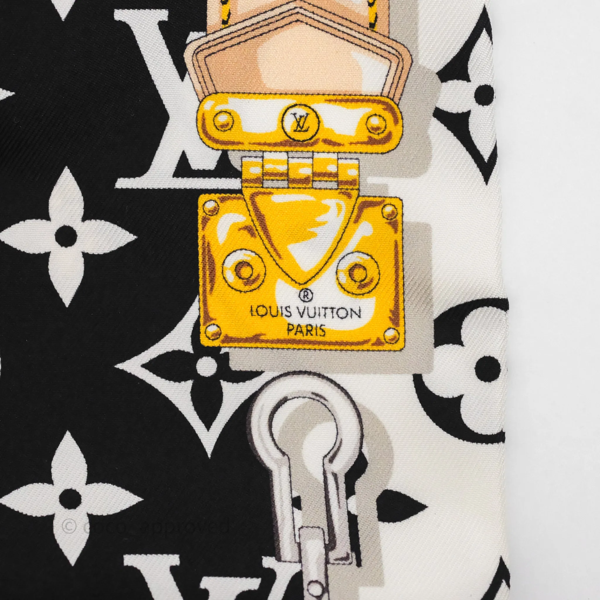 Louis Vuitton Monogram Confidential Bandeau Silk Black