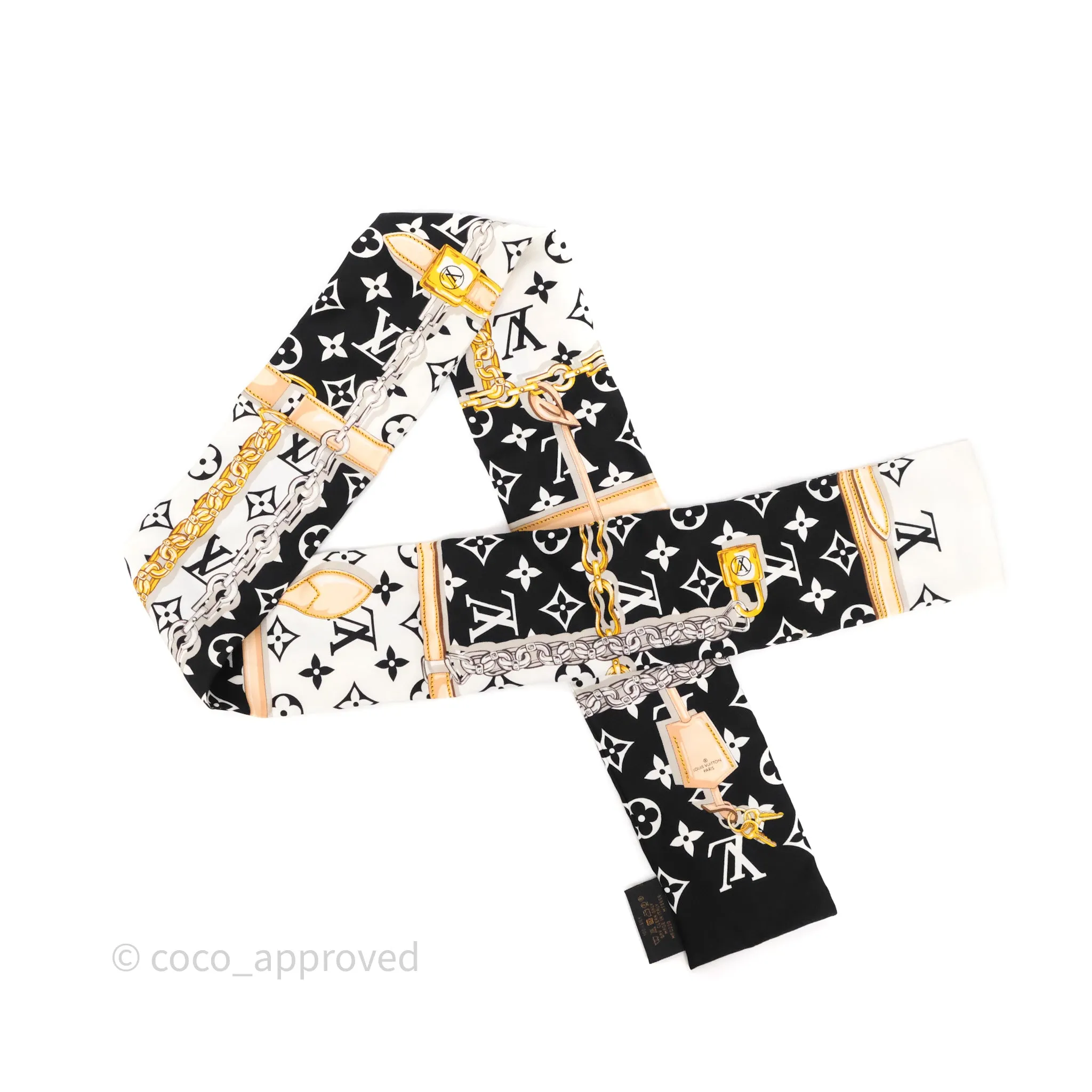 Louis Vuitton Monogram Confidential Bandeau Silk Black