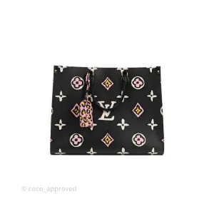 Louis Vuitton Monogram Giant Wild At Heart Onthego GM Black