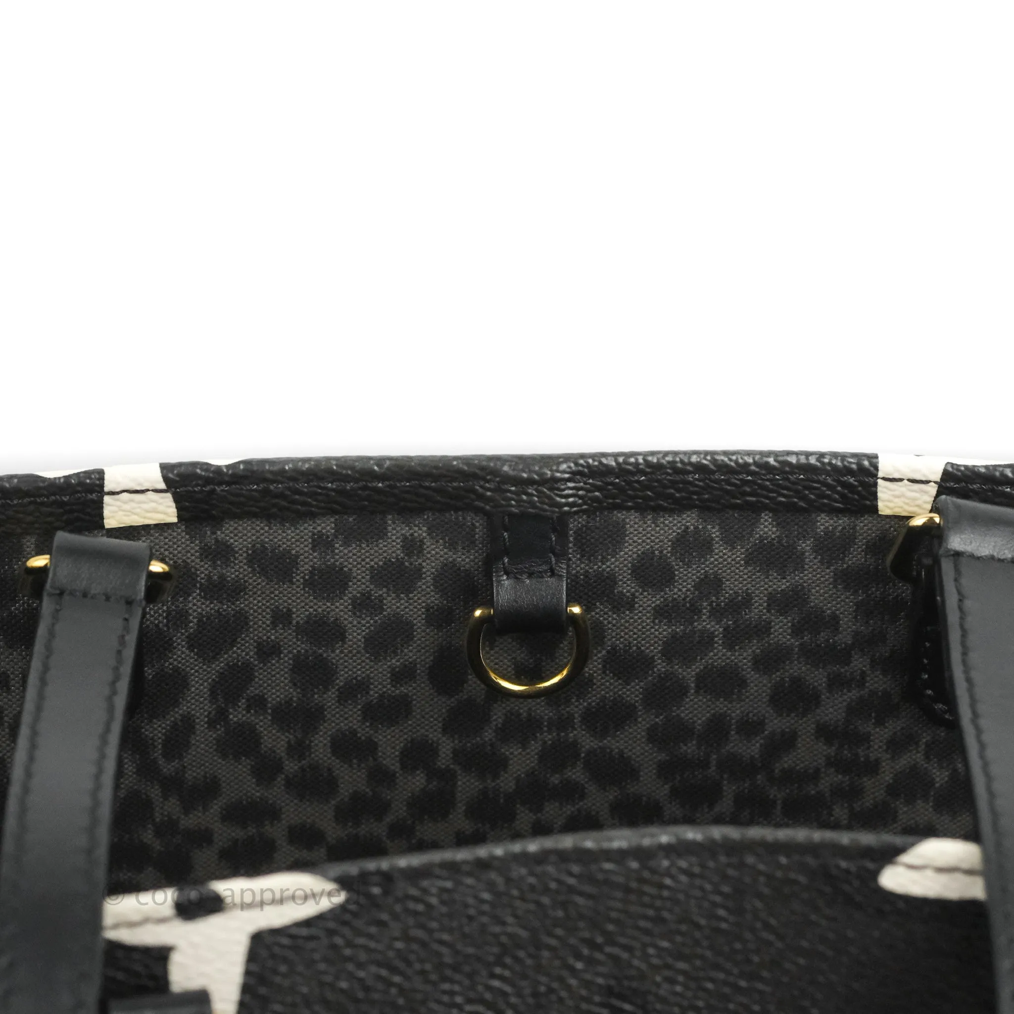 Louis Vuitton Monogram Giant Wild At Heart Onthego GM Black