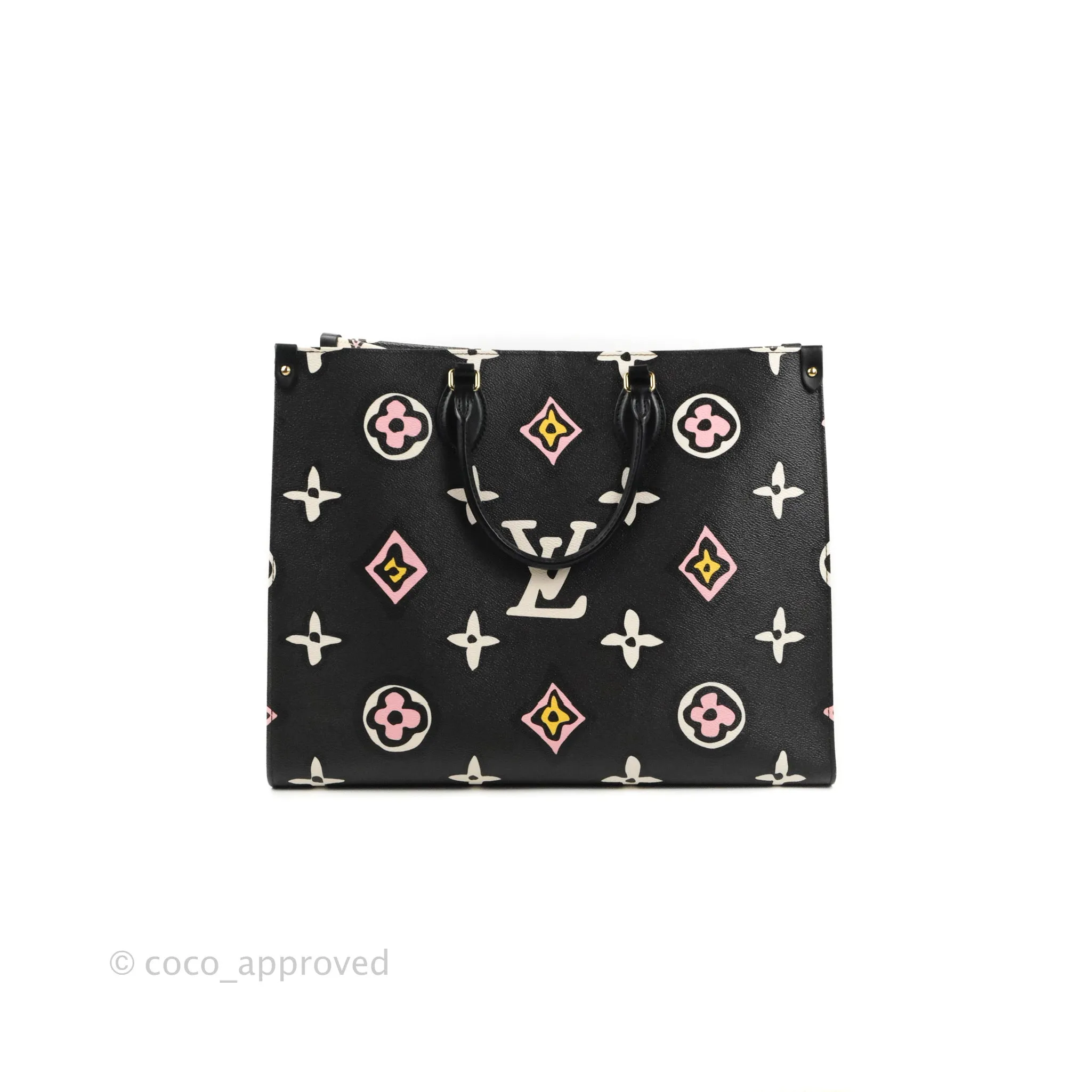 Louis Vuitton Monogram Giant Wild At Heart Onthego GM Black