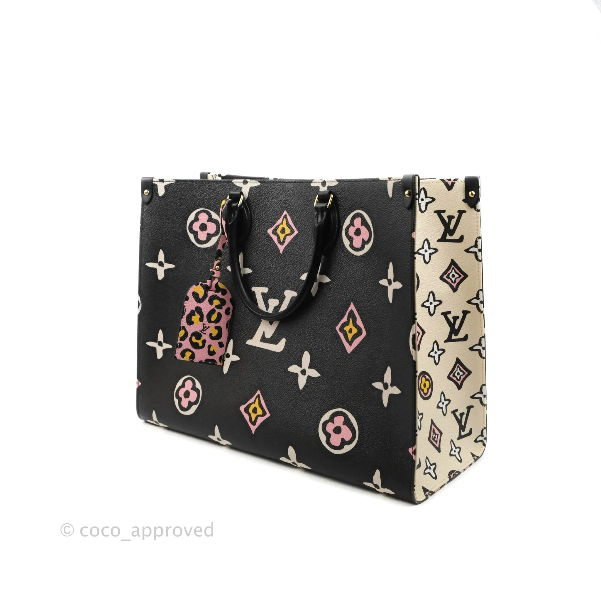 Louis Vuitton Monogram Giant Wild At Heart Onthego GM Black