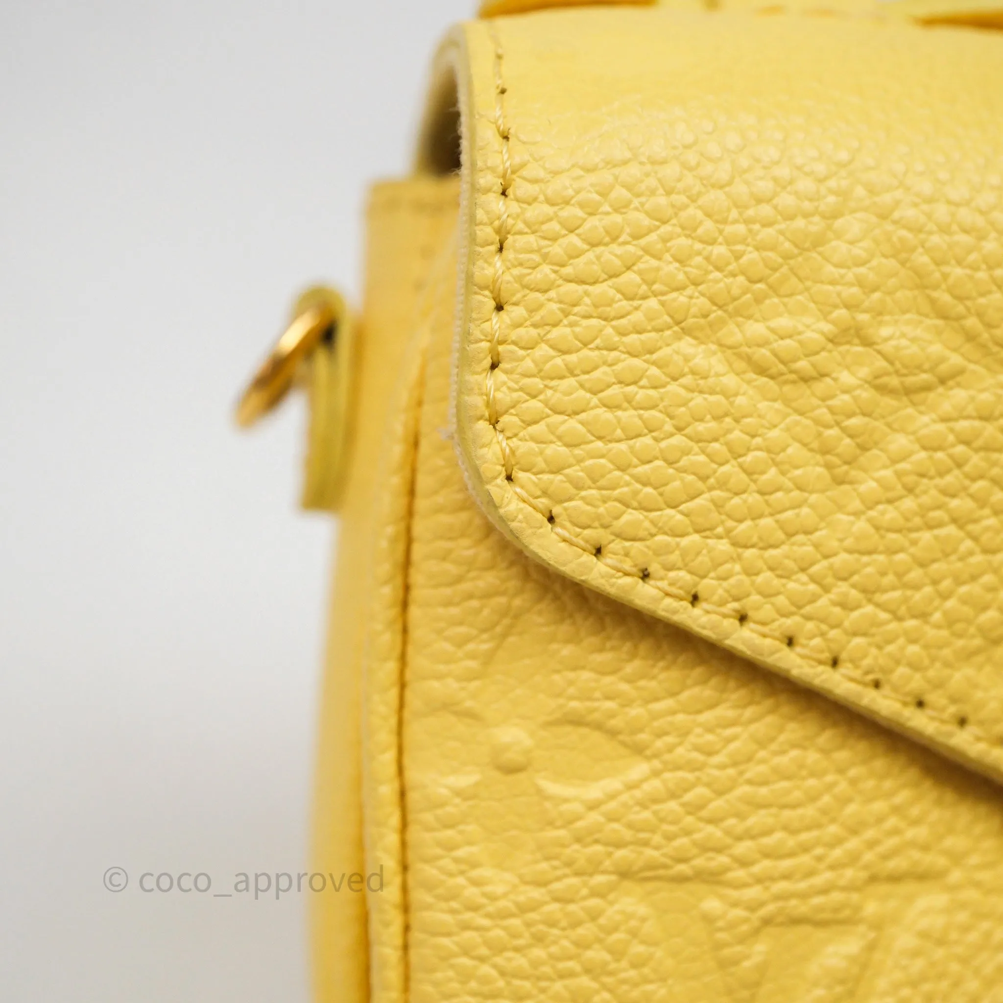 Louis Vuitton Monogram Micro Metis Bag Empreinte Yellow