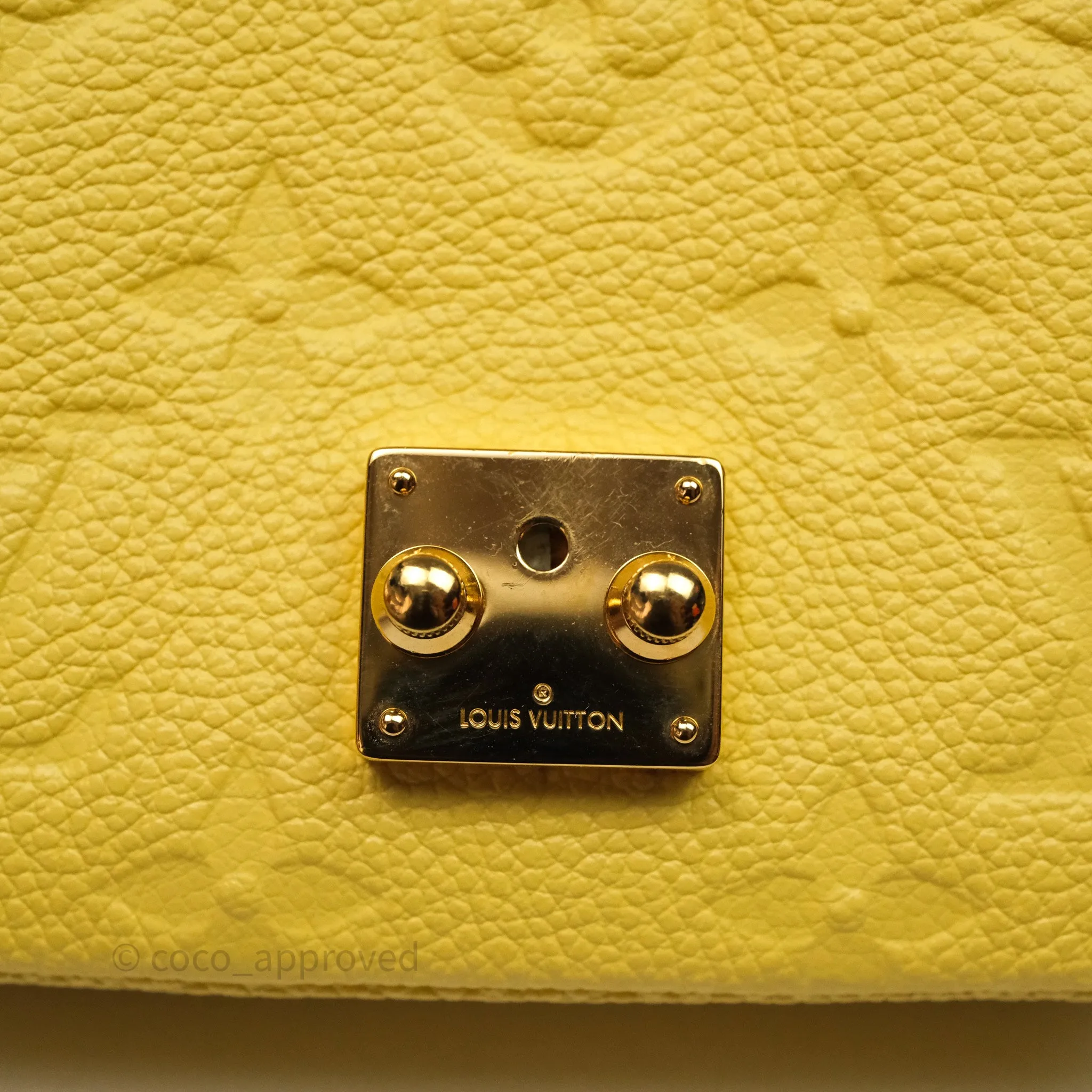 Louis Vuitton Monogram Micro Metis Bag Empreinte Yellow