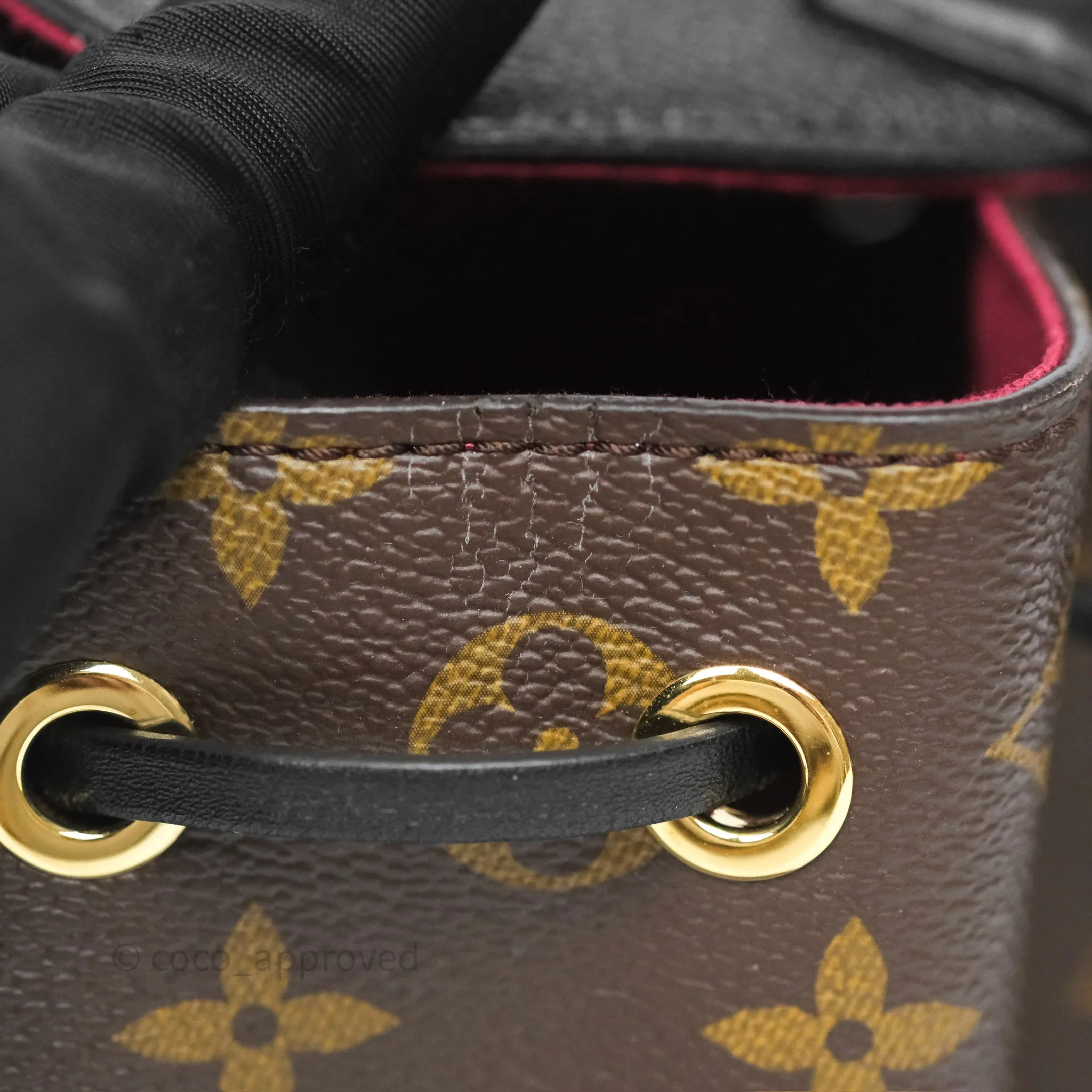 Louis Vuitton Montsouris BB Backpack Black Monogram Canvas