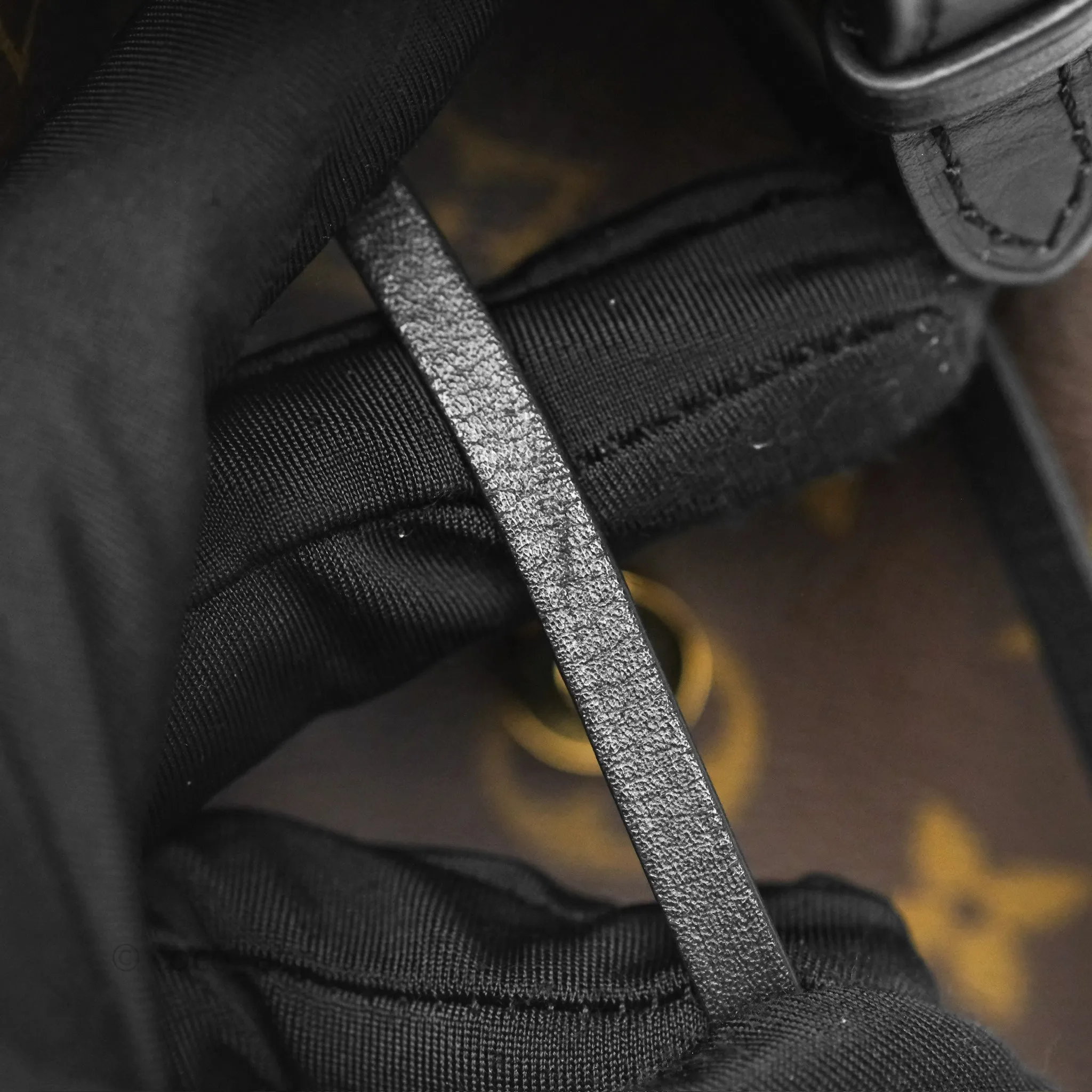 Louis Vuitton Montsouris BB Backpack Black Monogram Canvas