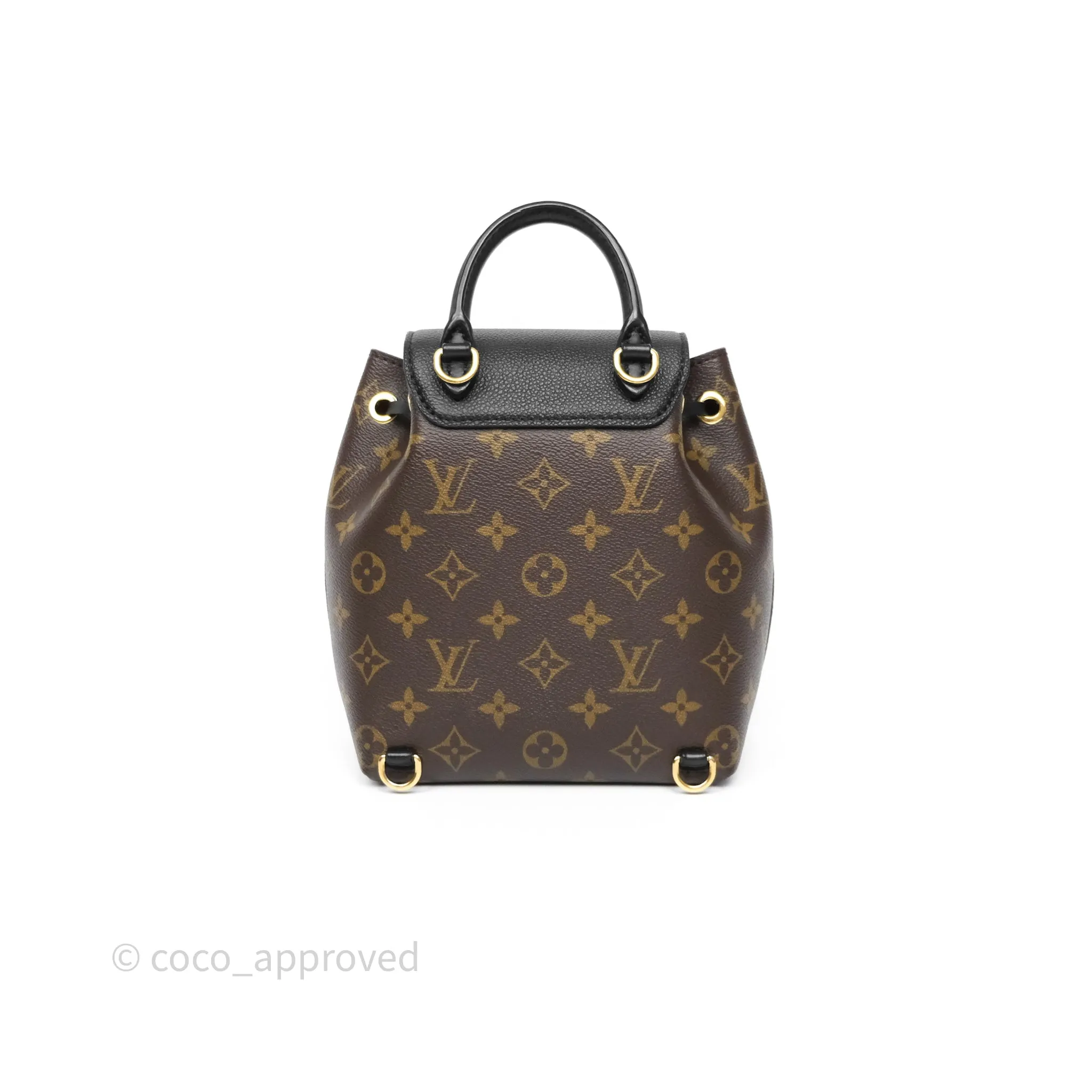 Louis Vuitton Montsouris BB Backpack Black Monogram Canvas