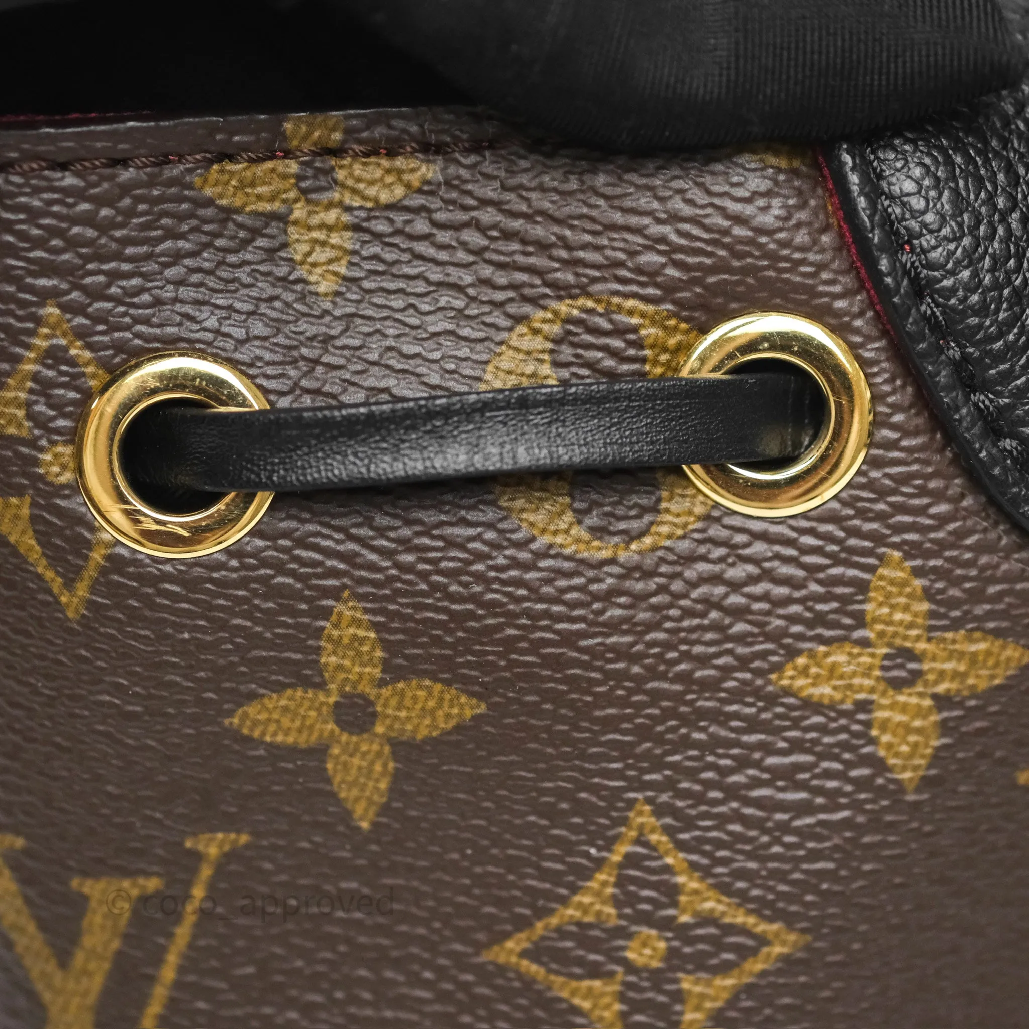 Louis Vuitton Montsouris BB Backpack Black Monogram Canvas