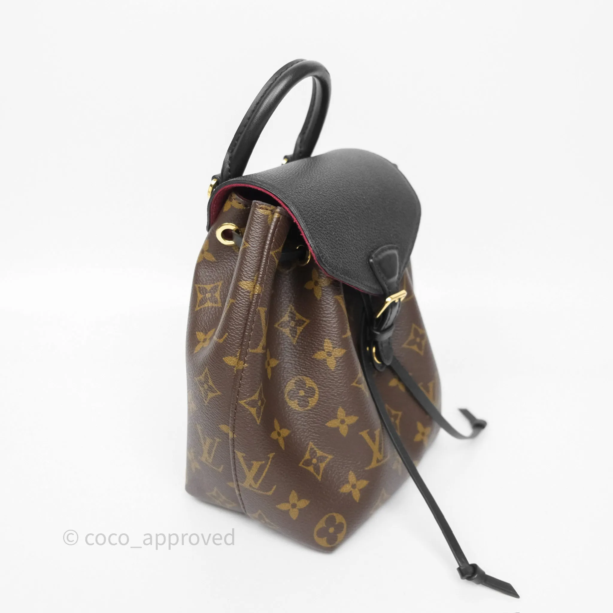 Louis Vuitton Montsouris BB Backpack Black Monogram Canvas