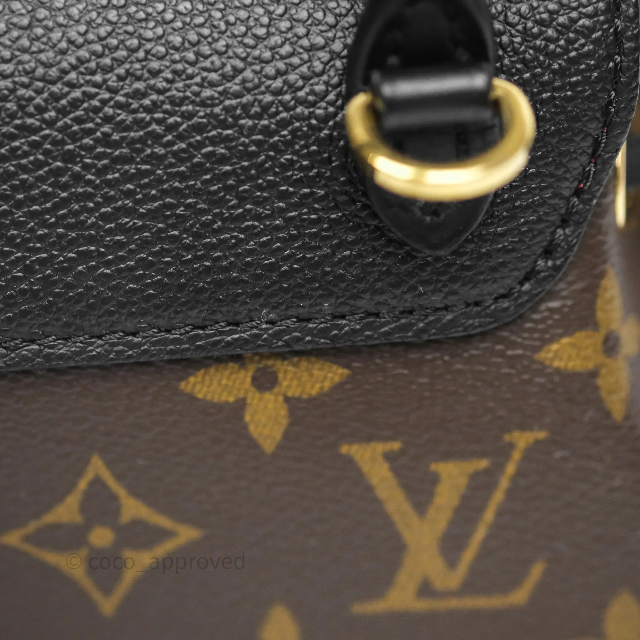 Louis Vuitton Montsouris BB Backpack Black Monogram Canvas
