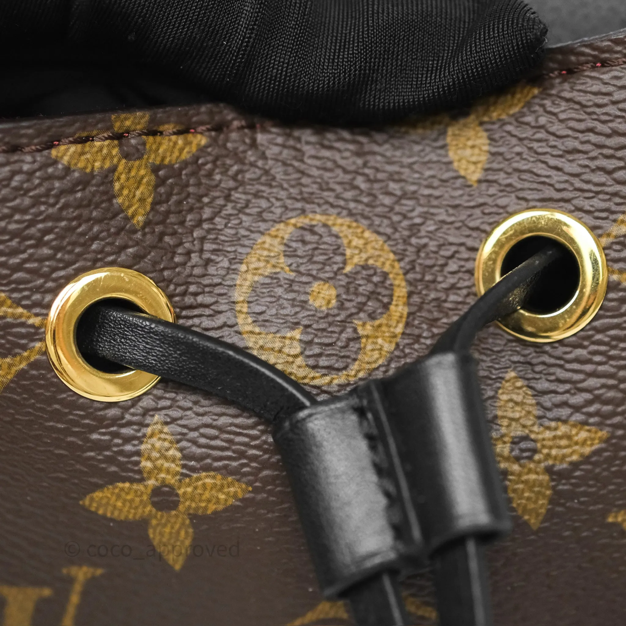 Louis Vuitton Montsouris BB Backpack Black Monogram Canvas