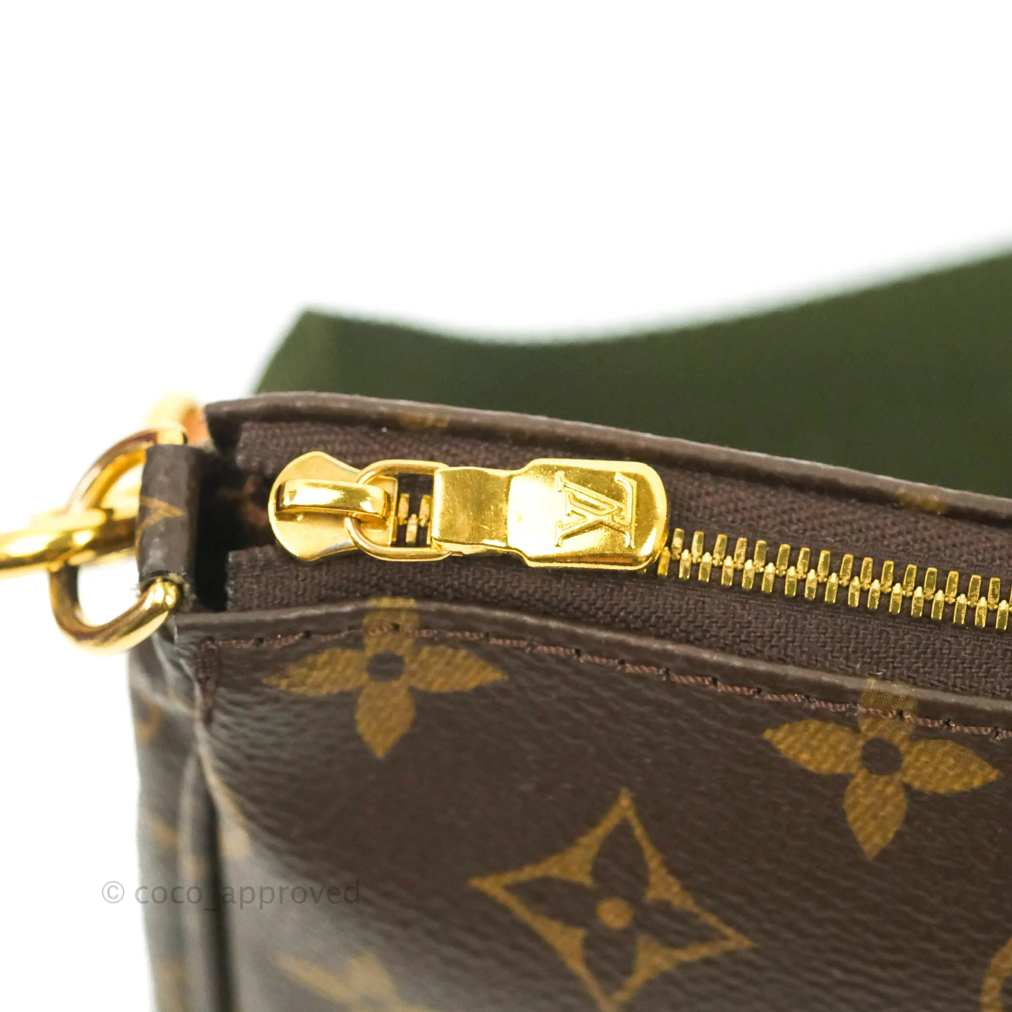 Louis Vuitton Multi Pochette Accessories Khaki Monogram Canvas