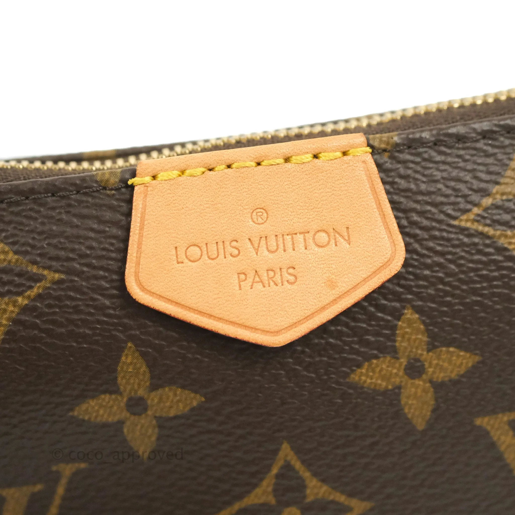 Louis Vuitton Multi Pochette Accessories Khaki Monogram Canvas