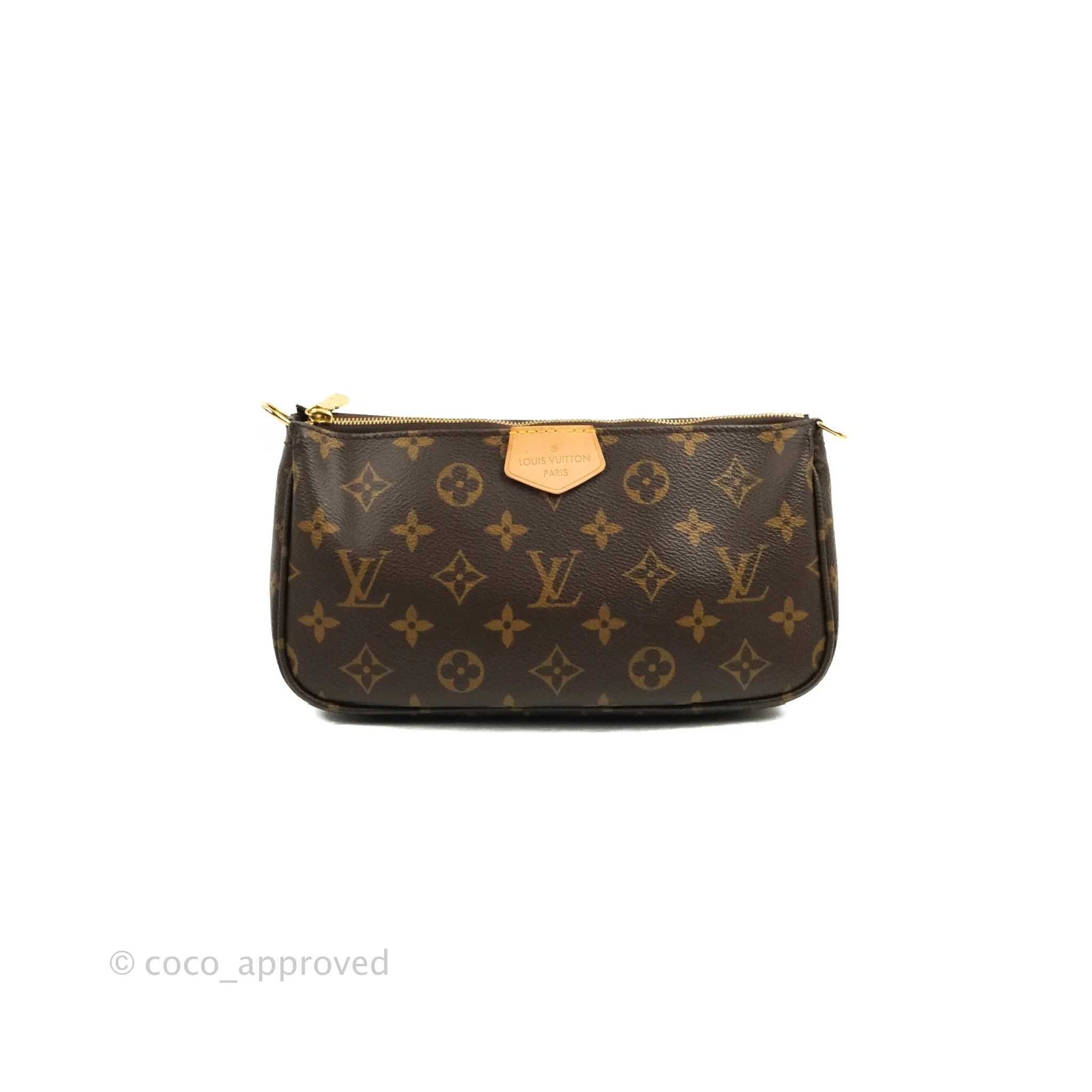 Louis Vuitton Multi Pochette Accessories Khaki Monogram Canvas