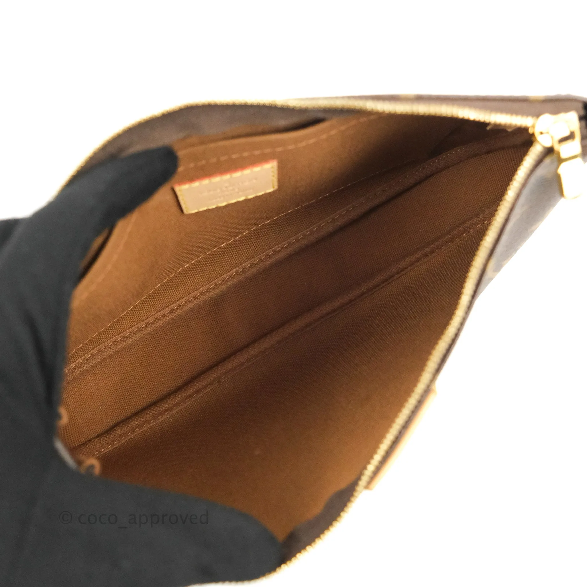 Louis Vuitton Multi Pochette Accessories Khaki Monogram Canvas
