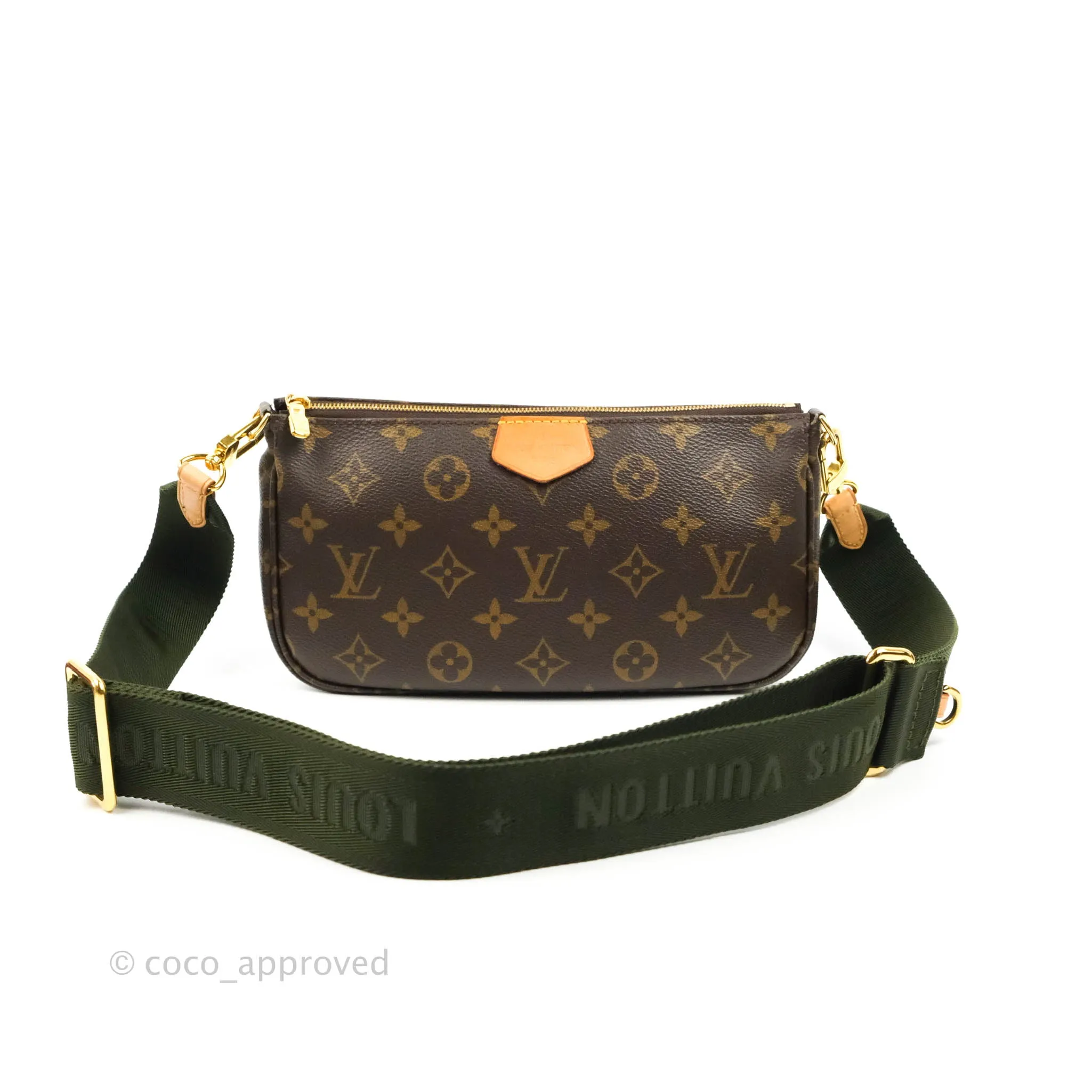 Louis Vuitton Multi Pochette Accessories Khaki Monogram Canvas