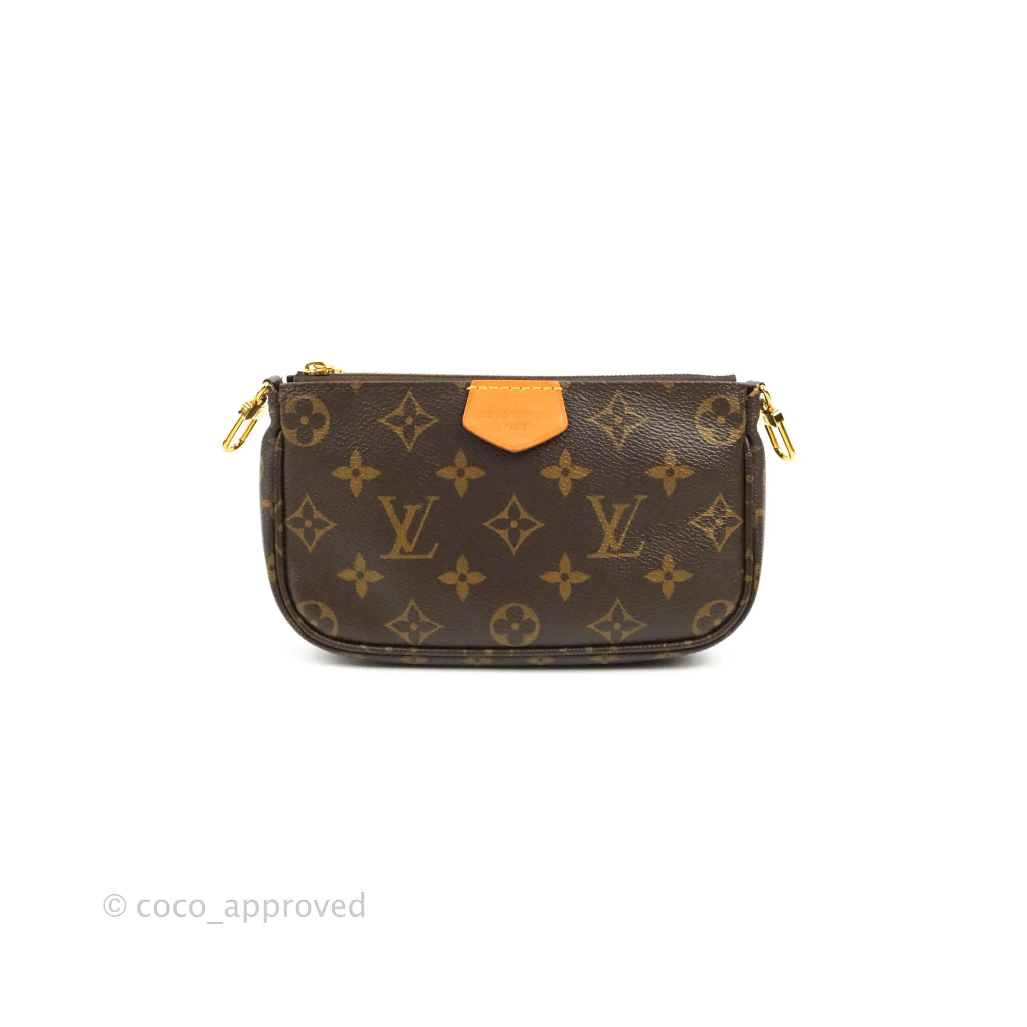 Louis Vuitton Multi Pochette Accessories Khaki Monogram Canvas