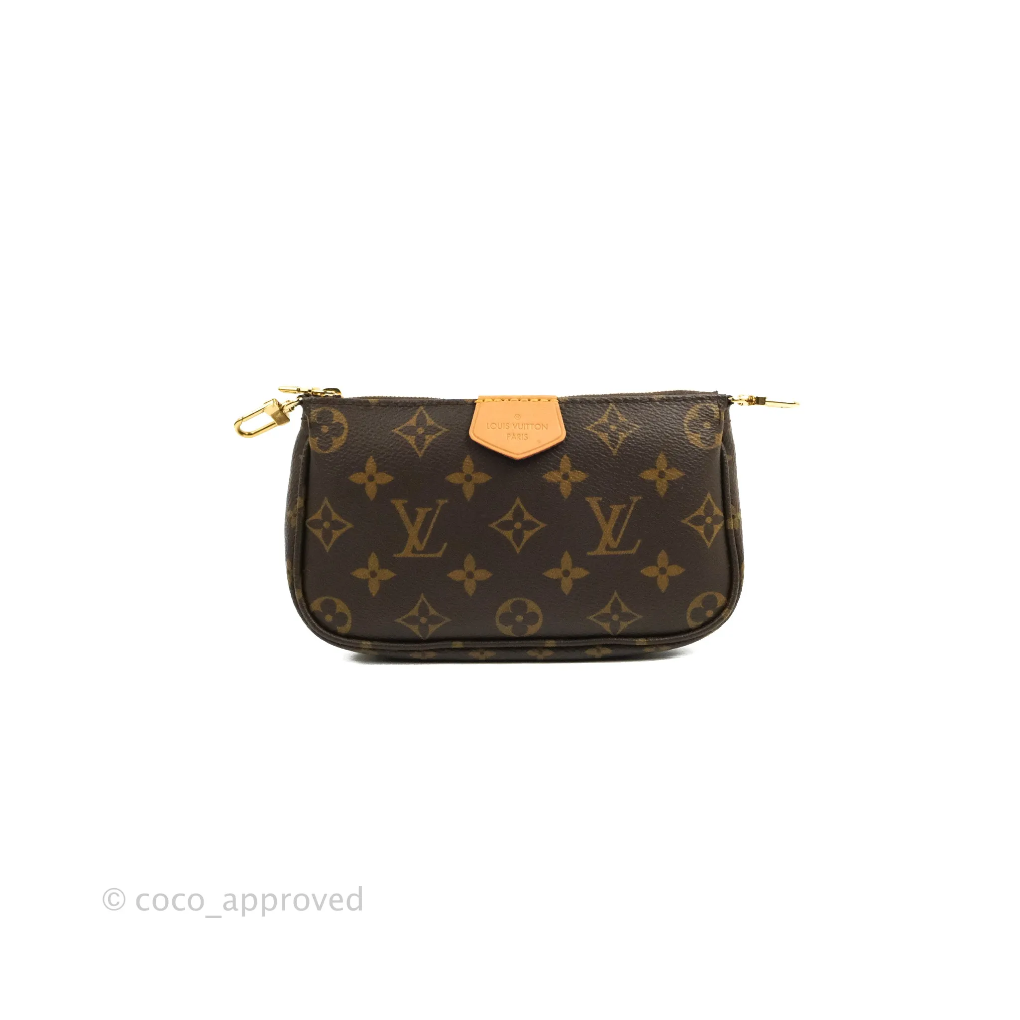 Louis Vuitton Multi Pochette Accessories Khaki Monogram Canvas