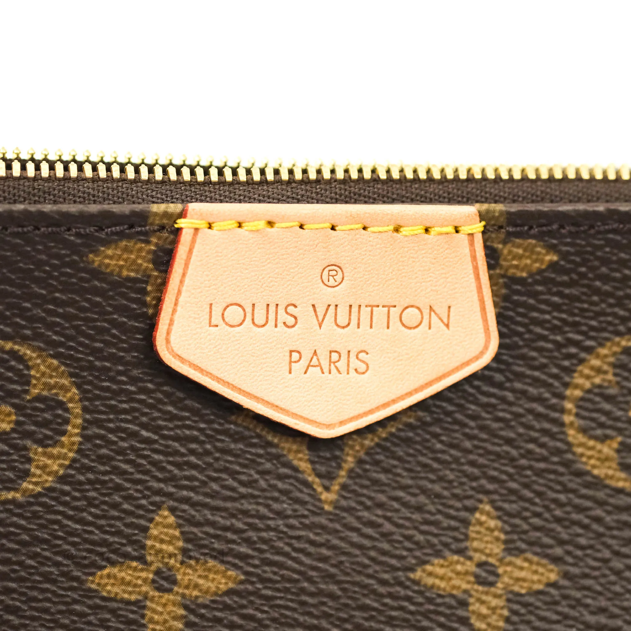 Louis Vuitton Multi Pochette Accessories Khaki Monogram Canvas
