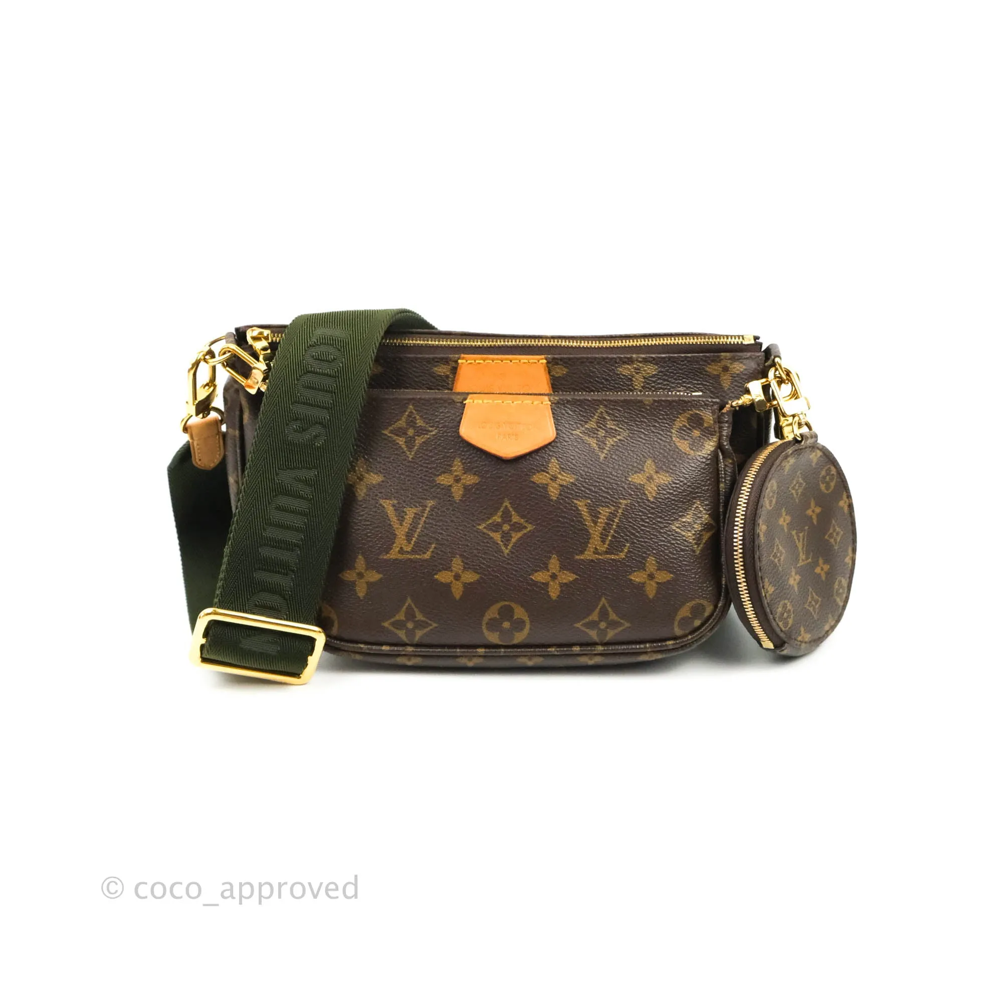 Louis Vuitton Multi Pochette Accessories Khaki Monogram Canvas