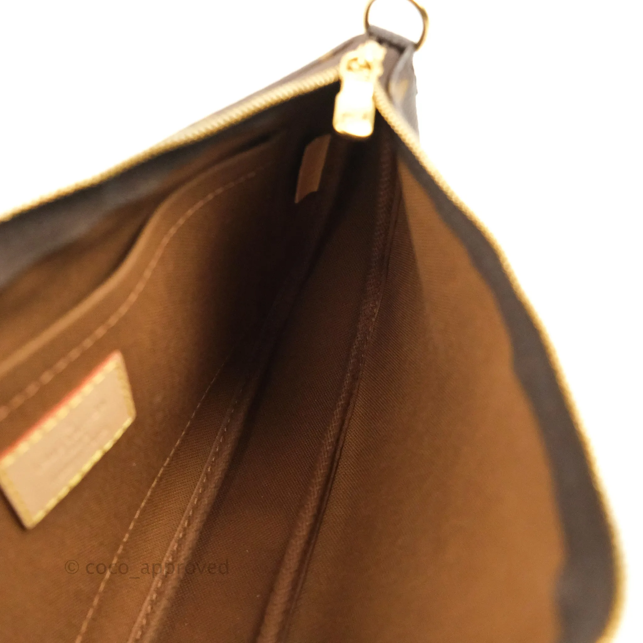 Louis Vuitton Multi Pochette Accessories Khaki Monogram Canvas