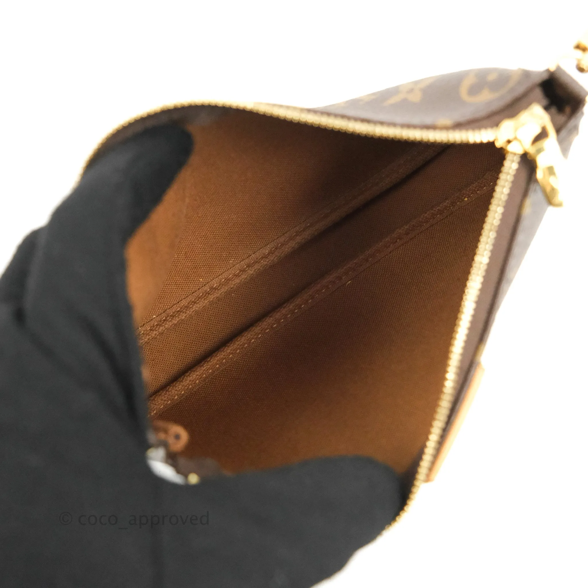 Louis Vuitton Multi Pochette Accessories Khaki Monogram Canvas
