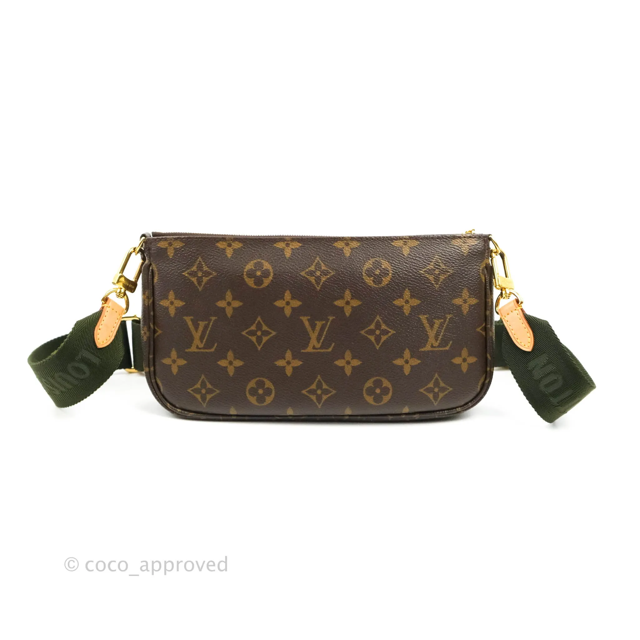 Louis Vuitton Multi Pochette Accessories Khaki Monogram Canvas