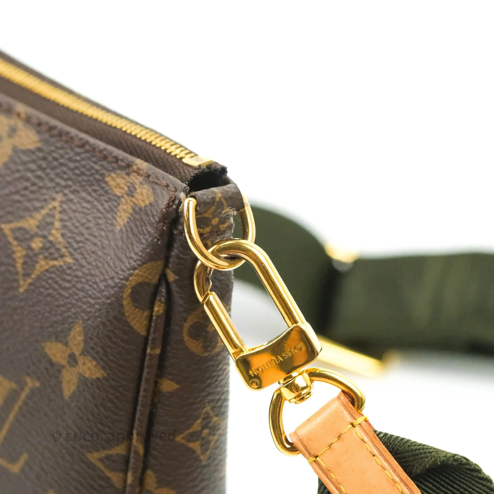 Louis Vuitton Multi Pochette Accessories Khaki Monogram Canvas
