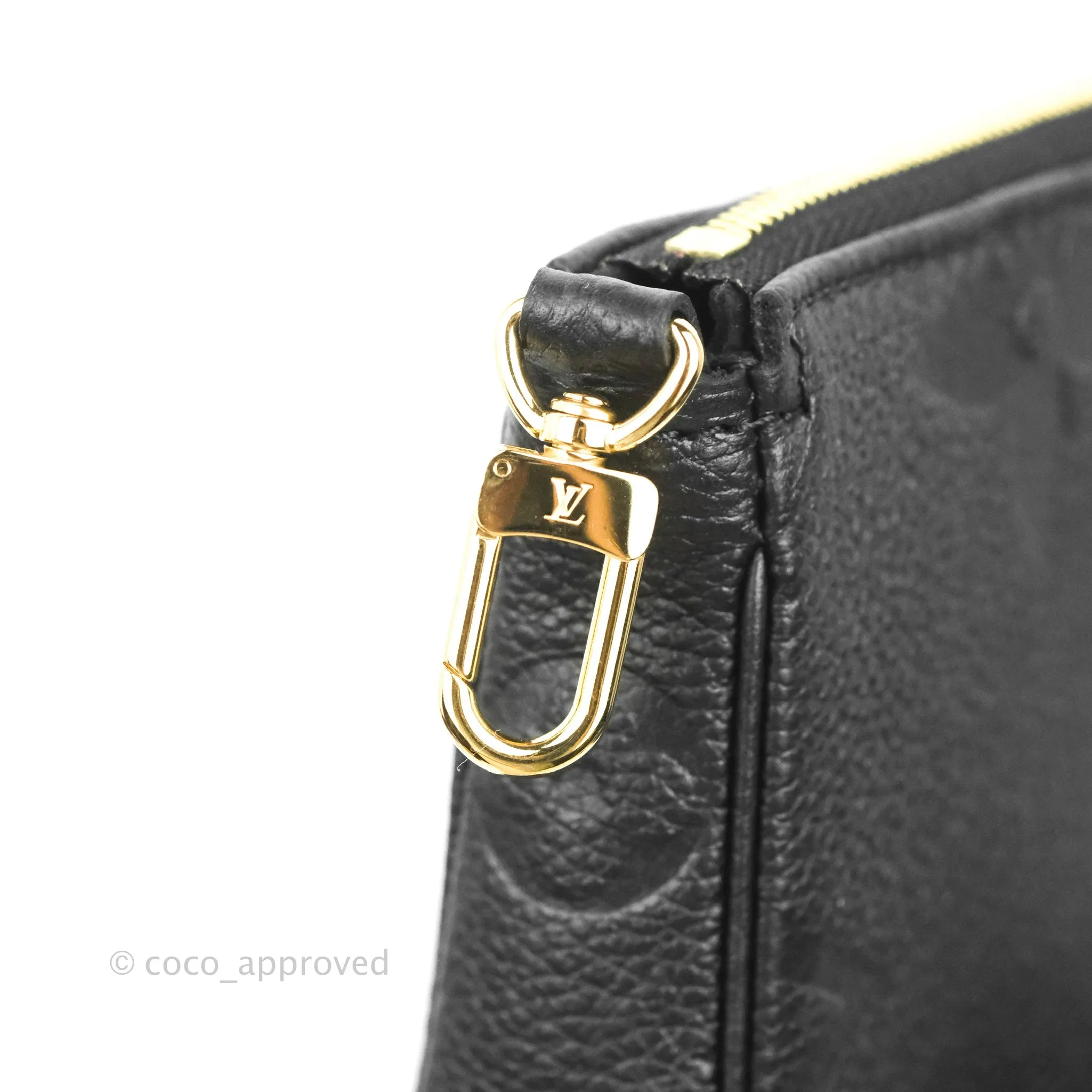 Louis Vuitton Multi Pochette Accessories Monogram Empreinte Black