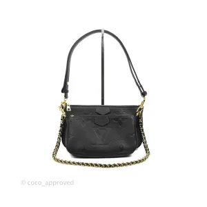 Louis Vuitton Multi Pochette Accessories Monogram Empreinte Black