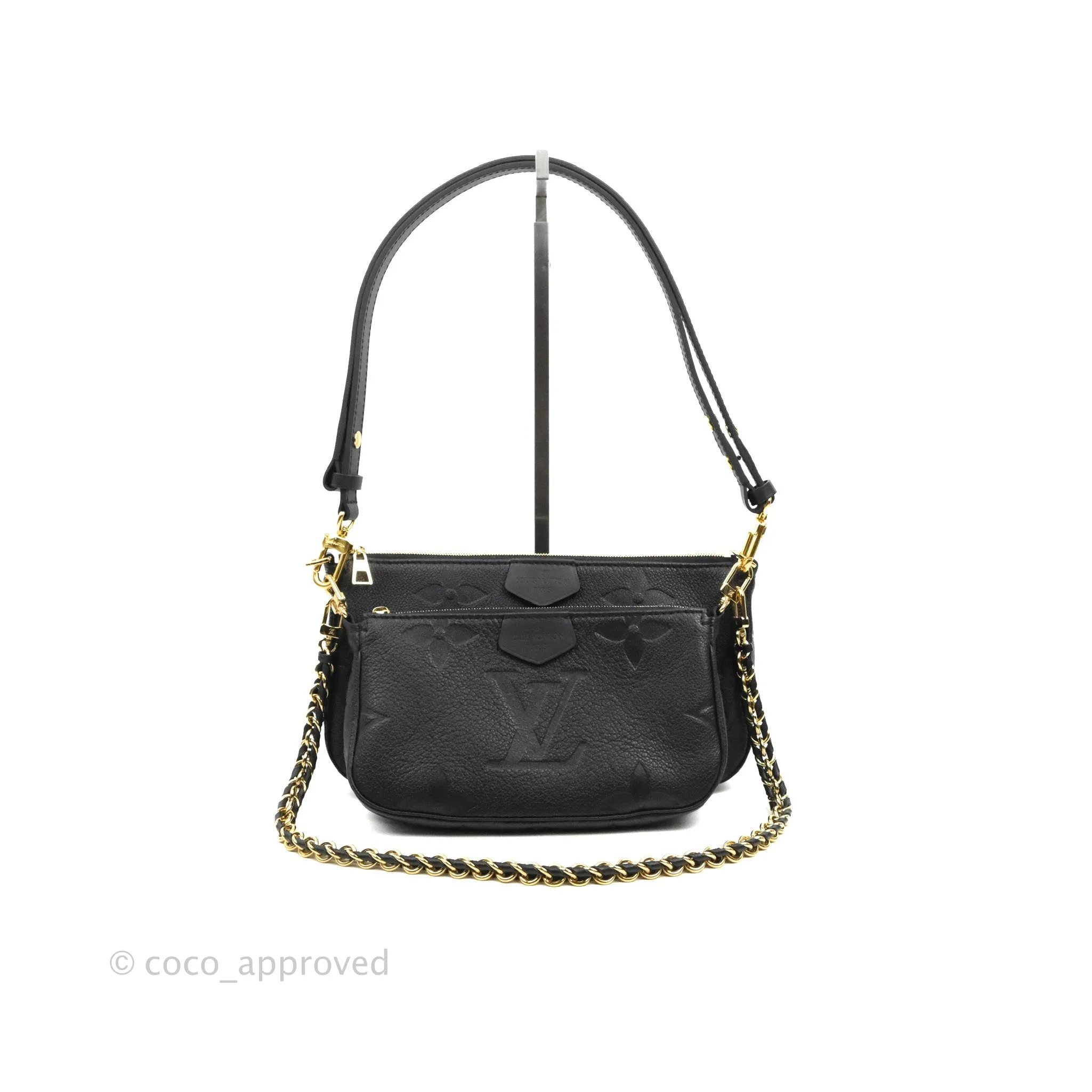 Louis Vuitton Multi Pochette Accessories Monogram Empreinte Black