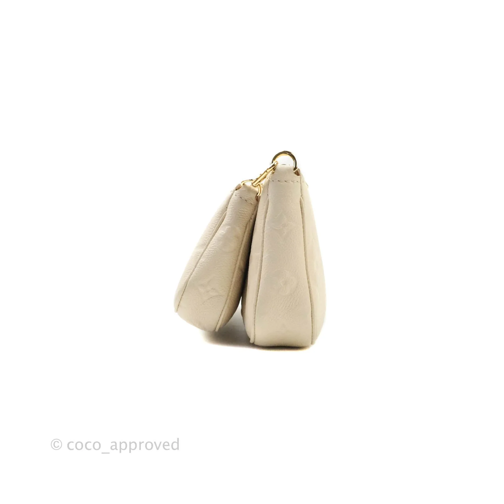 Louis Vuitton Multi Pochette Accessories Monogram Empreinte in Cream