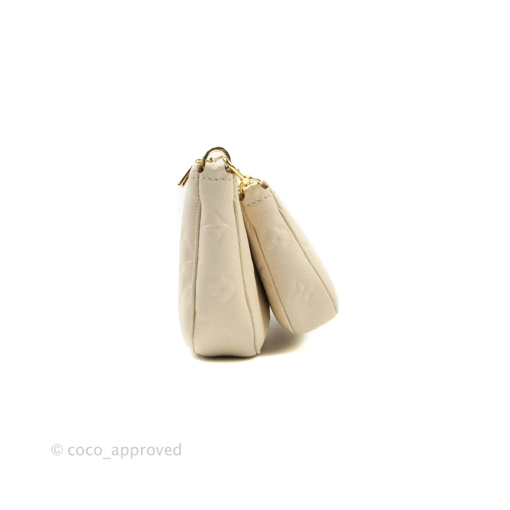 Louis Vuitton Multi Pochette Accessories Monogram Empreinte in Cream