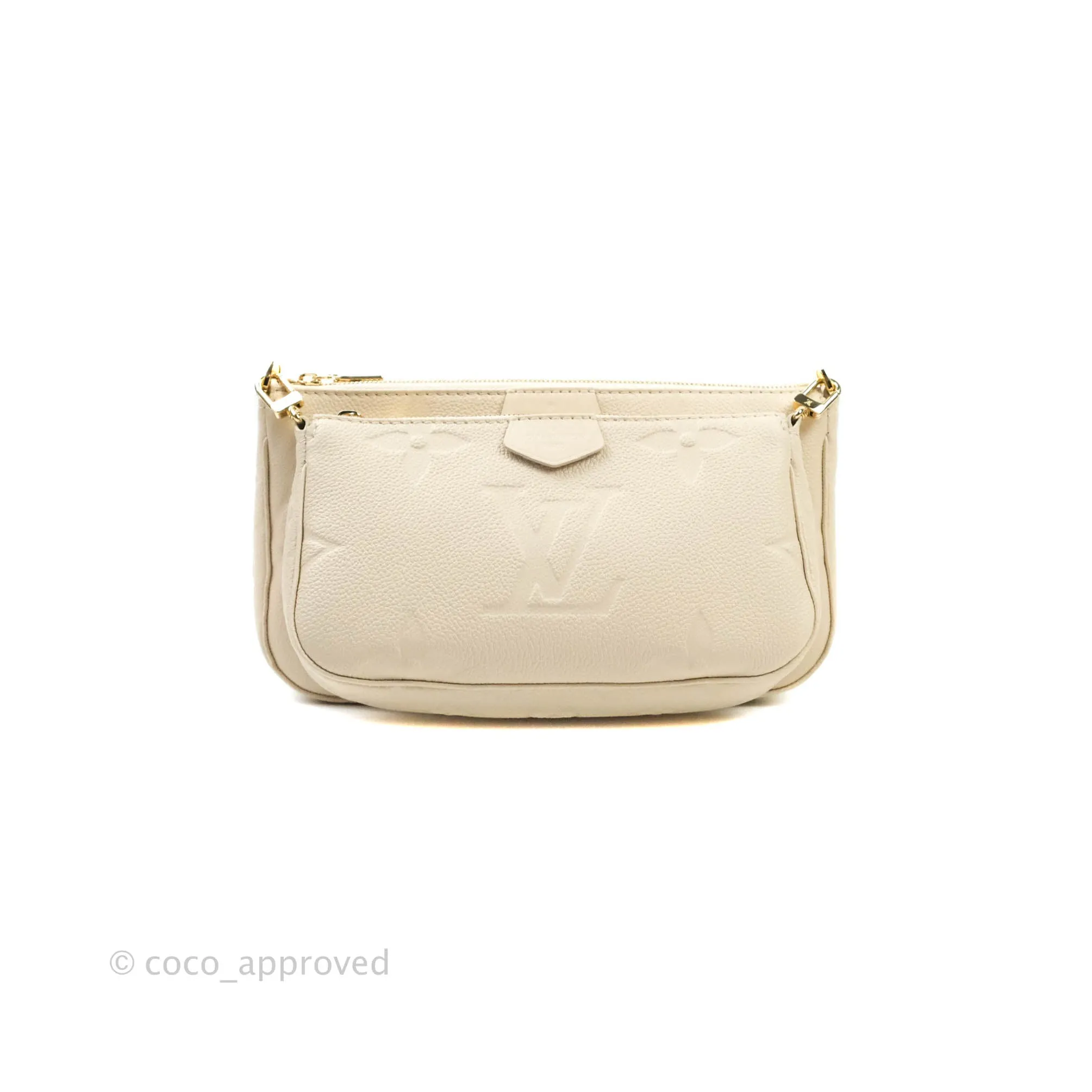 Louis Vuitton Multi Pochette Accessories Monogram Empreinte in Cream