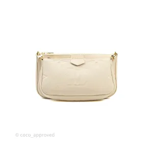 Louis Vuitton Multi Pochette Accessories Monogram Empreinte in Cream