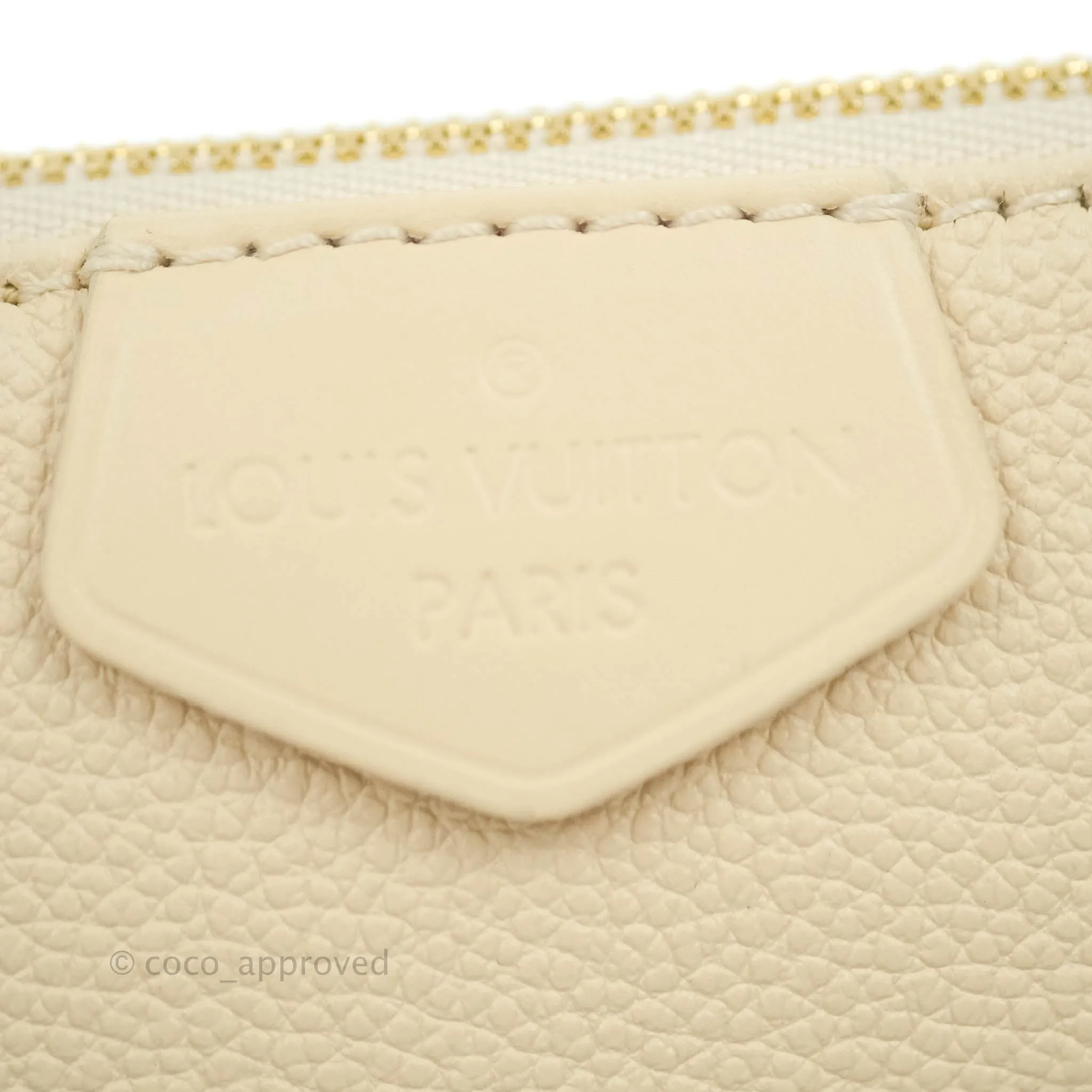 Louis Vuitton Multi Pochette Accessories Monogram Empreinte in Cream