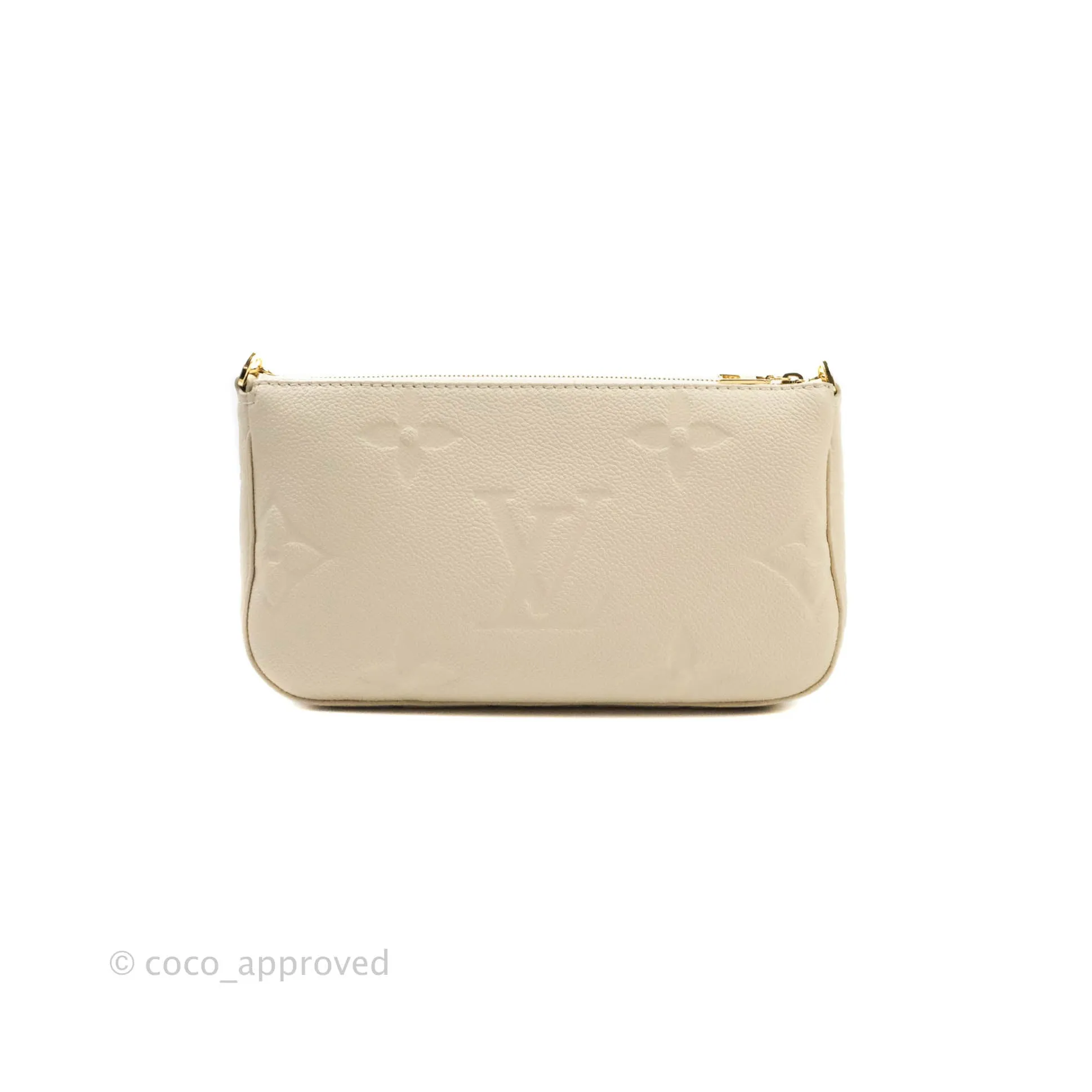 Louis Vuitton Multi Pochette Accessories Monogram Empreinte in Cream