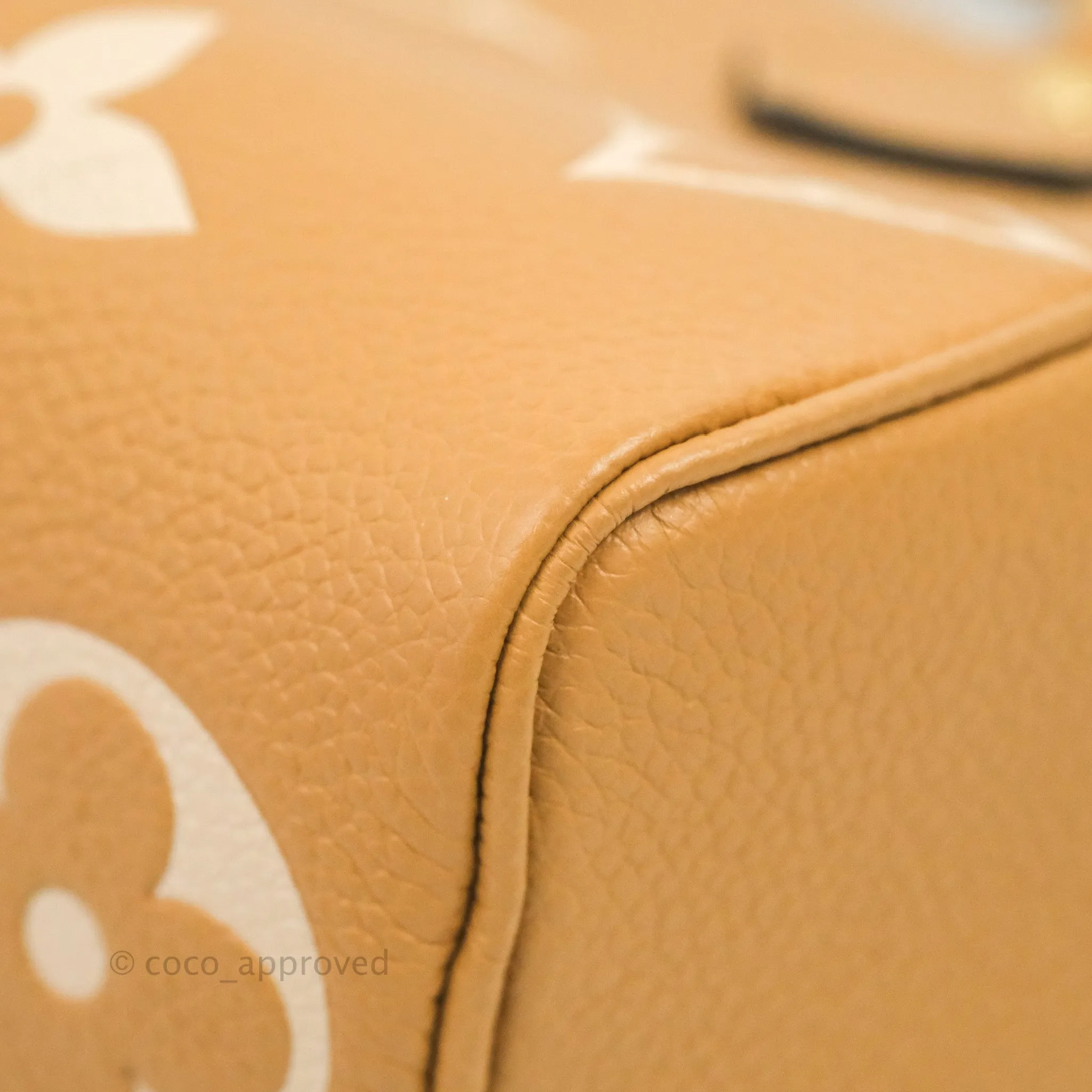Louis Vuitton Nano Speedy Monogram Canvas Arizona Beige Gold Hardware