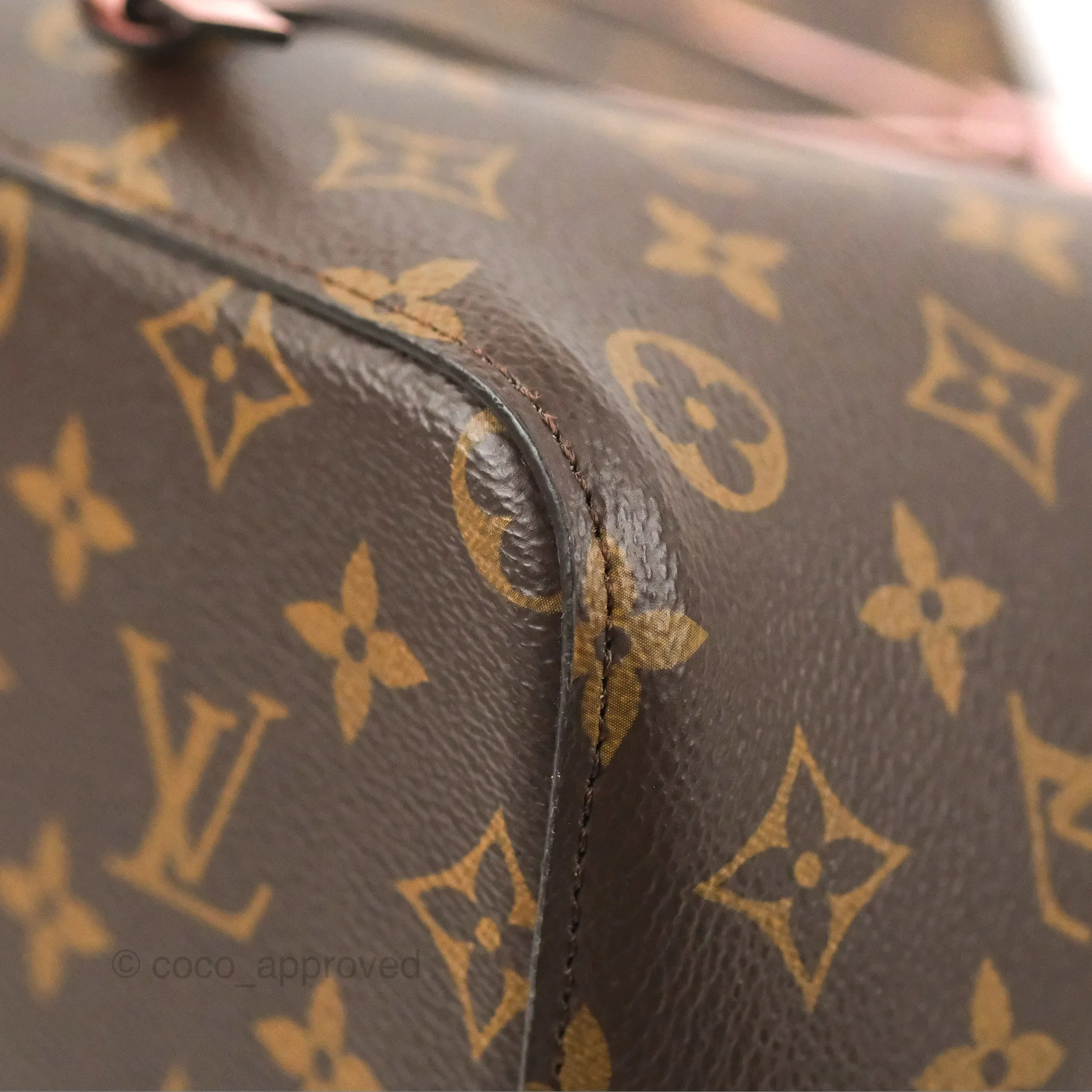 Louis Vuitton Neonoe Bucket Bag MM Monogram Canvas Rose Poudre