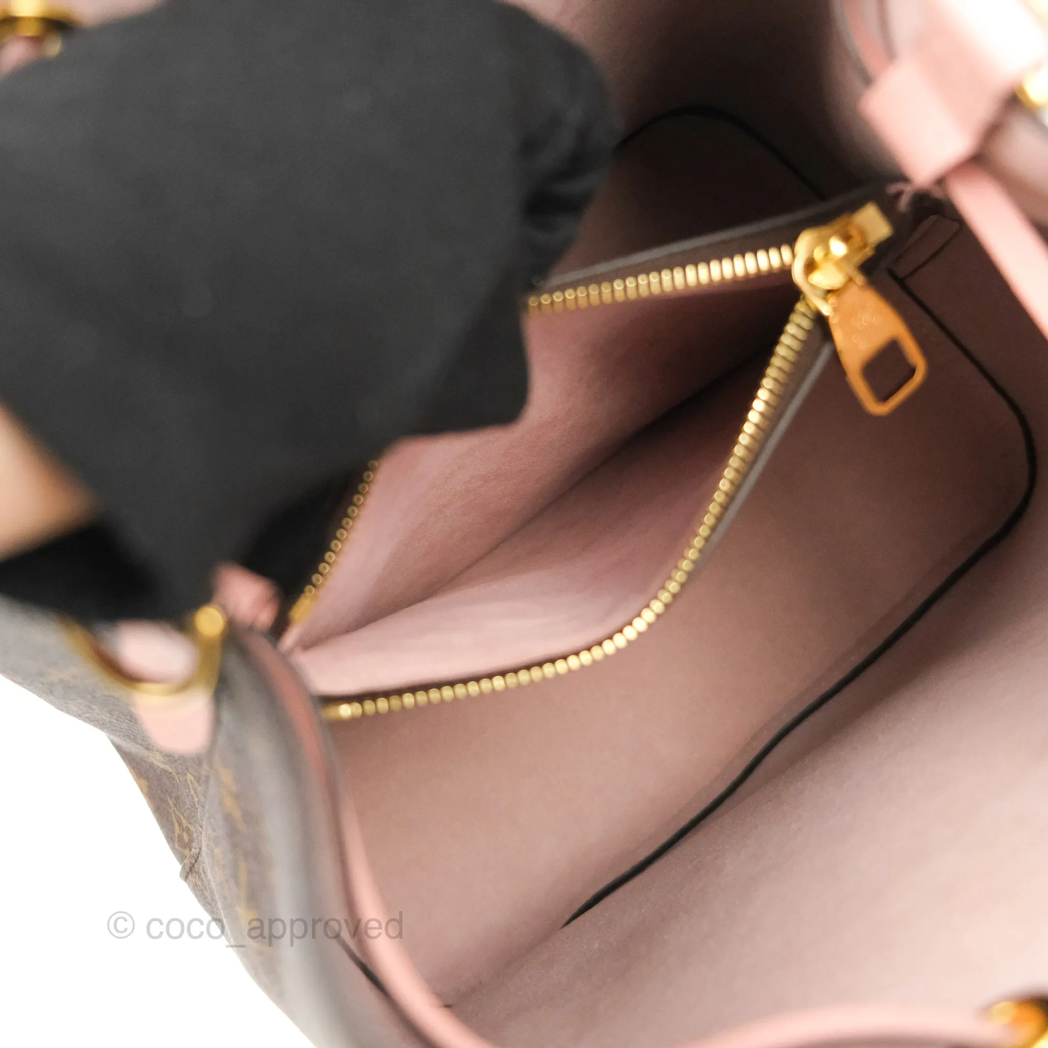 Louis Vuitton Neonoe Bucket Bag MM Monogram Canvas Rose Poudre