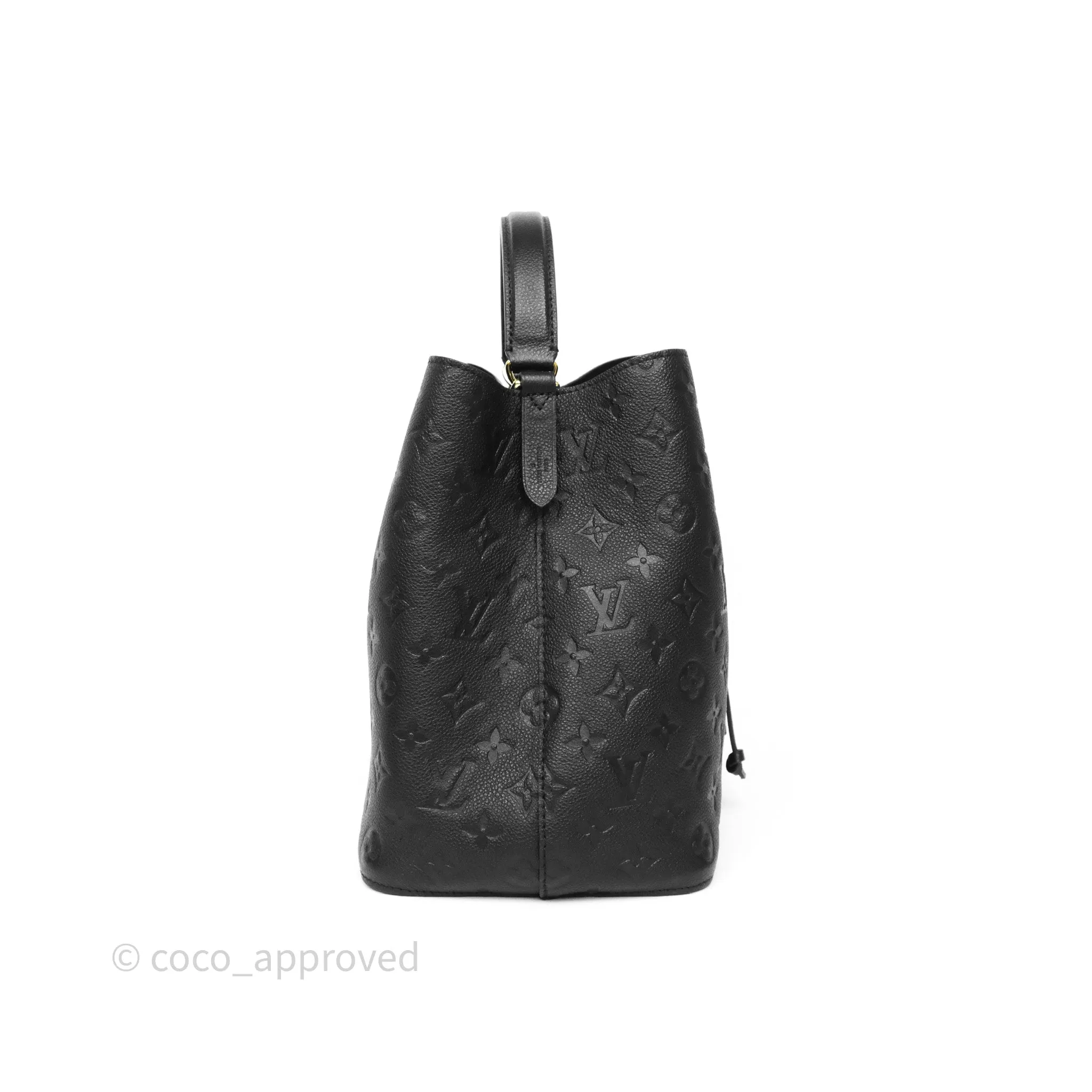 Louis Vuitton NeoNoe MM Monogram Empreinte Leather Black